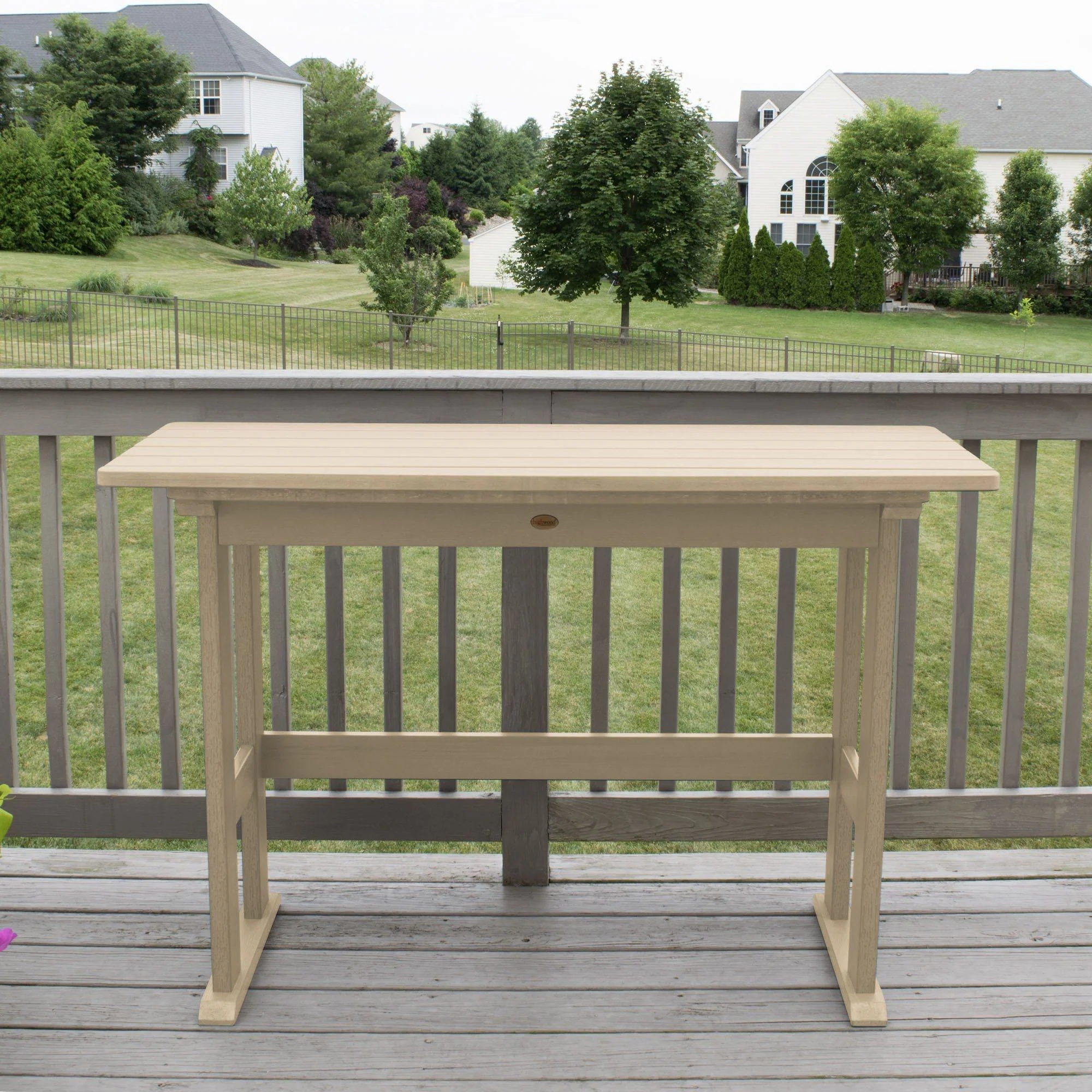 Refurbished Lehigh Counter Height Balcony Table - Image 40