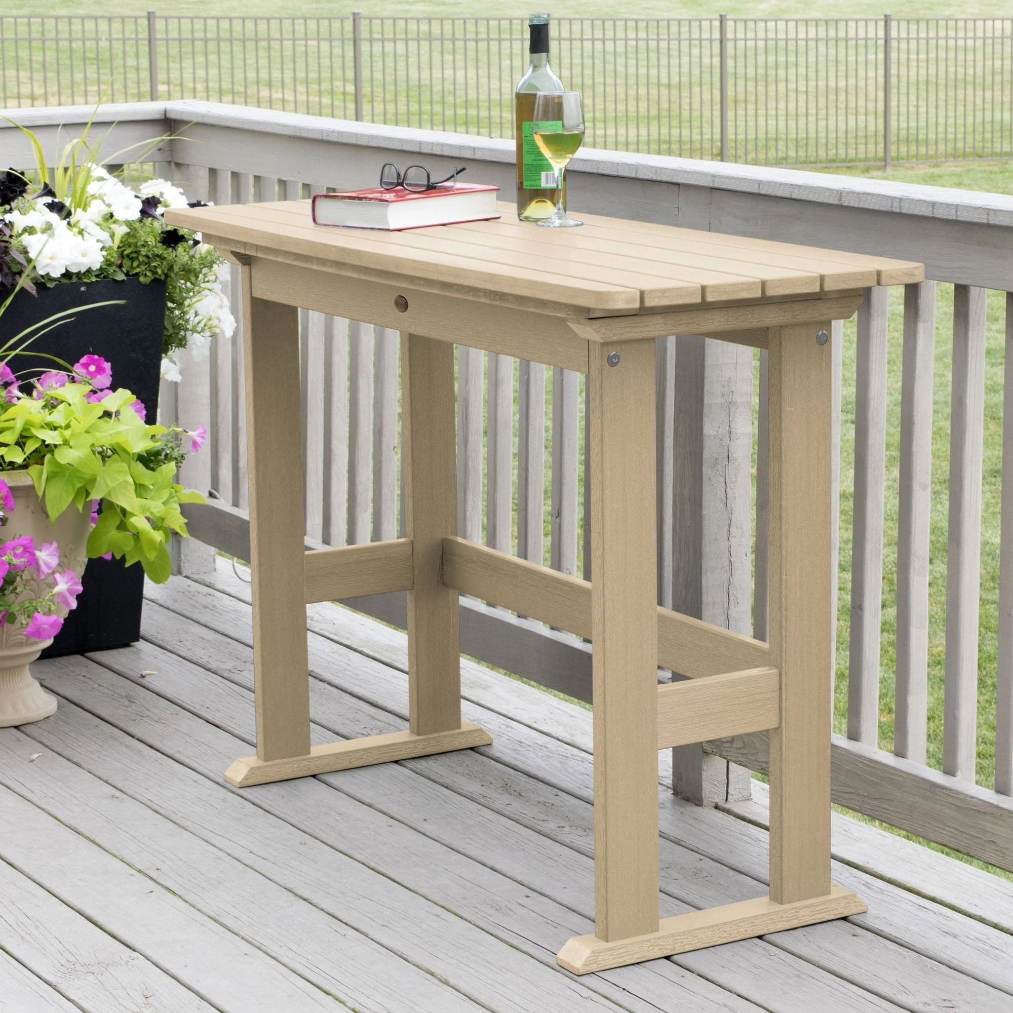 Refurbished Lehigh Counter Height Balcony Table - Image 43