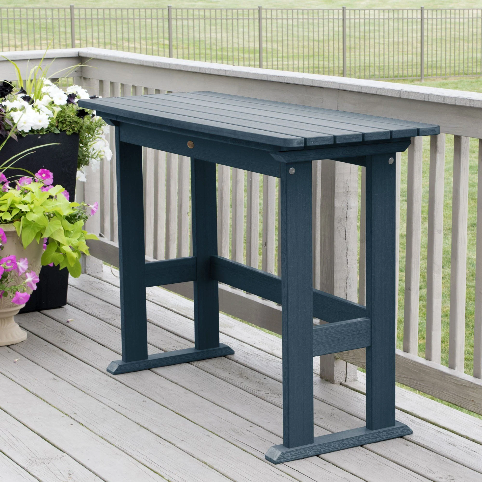 Refurbished Lehigh Counter Height Balcony Table - Image 56