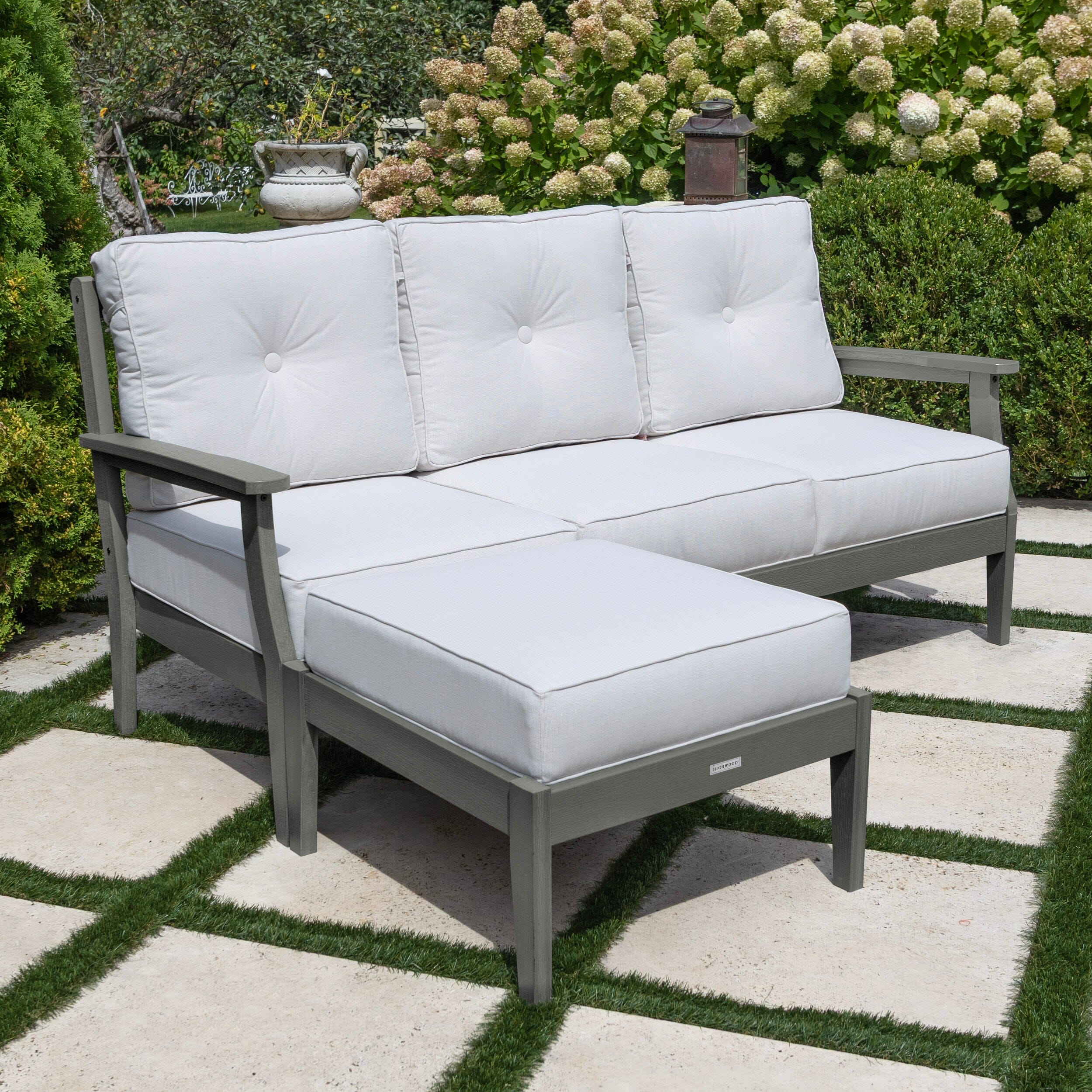 Lehigh Deep Seating 2 Piece Couch and Ottoman Set - Image 13