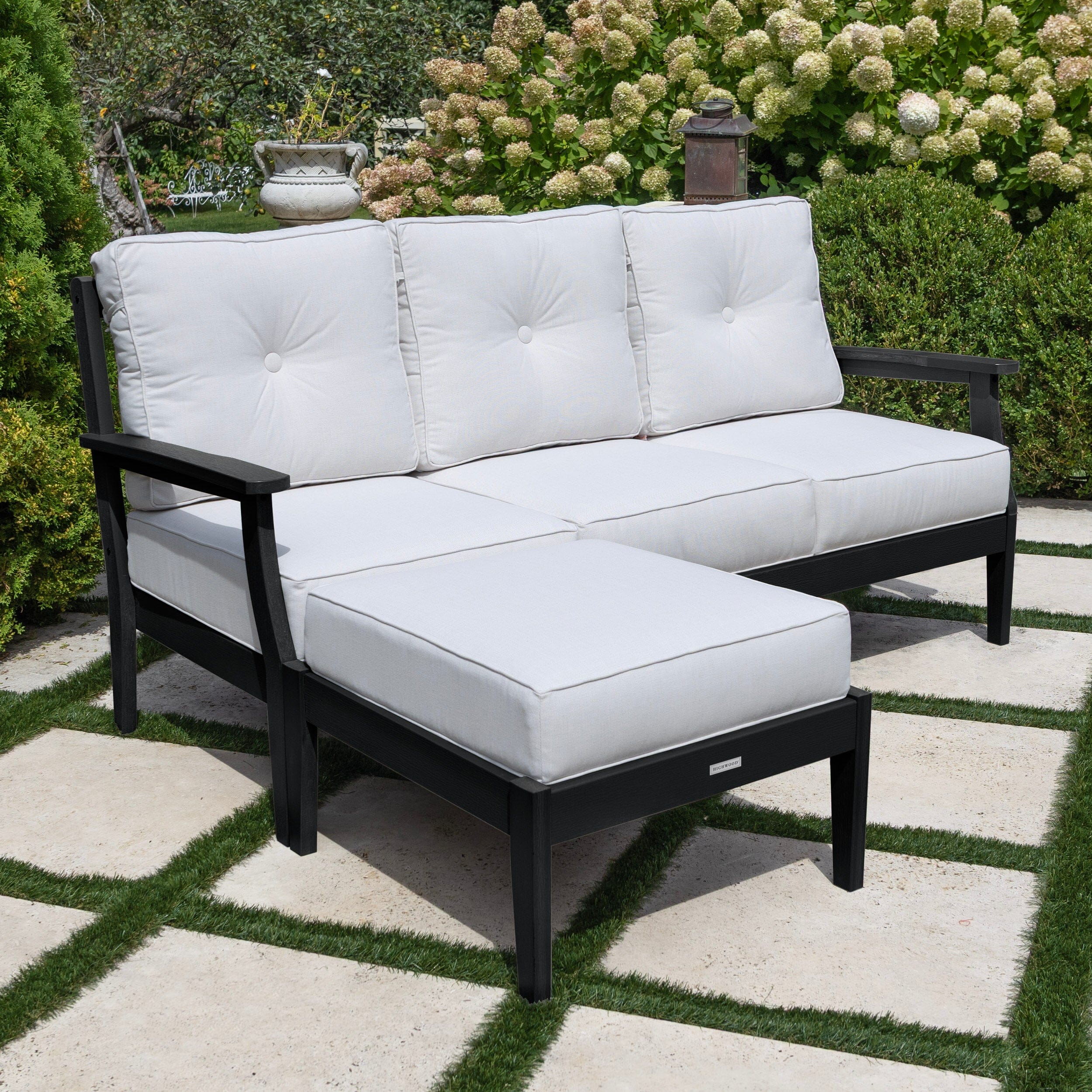 Lehigh Deep Seating 2 Piece Couch and Ottoman Set - Image 15