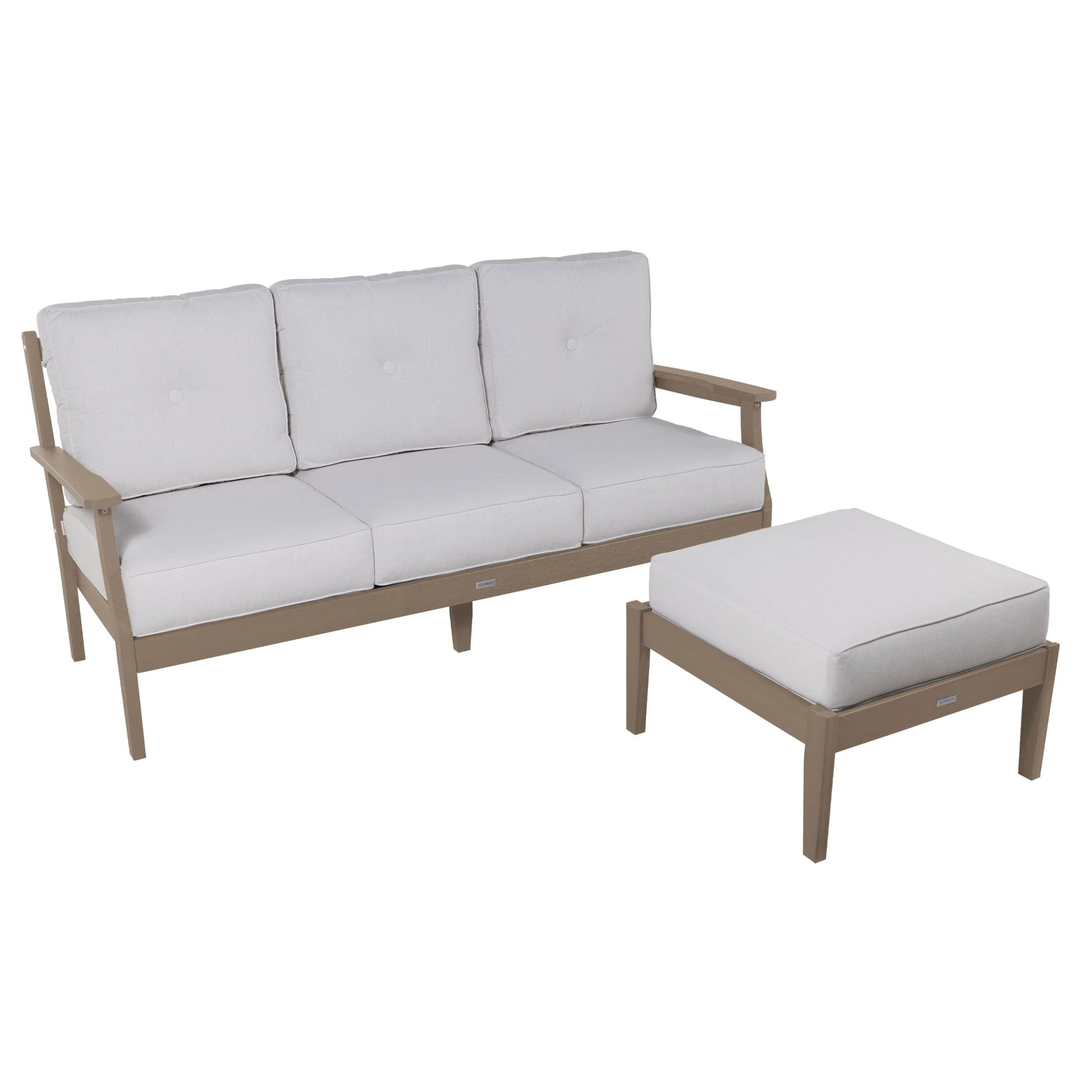 Lehigh Deep Seating 2 Piece Couch and Ottoman Set - Image 16