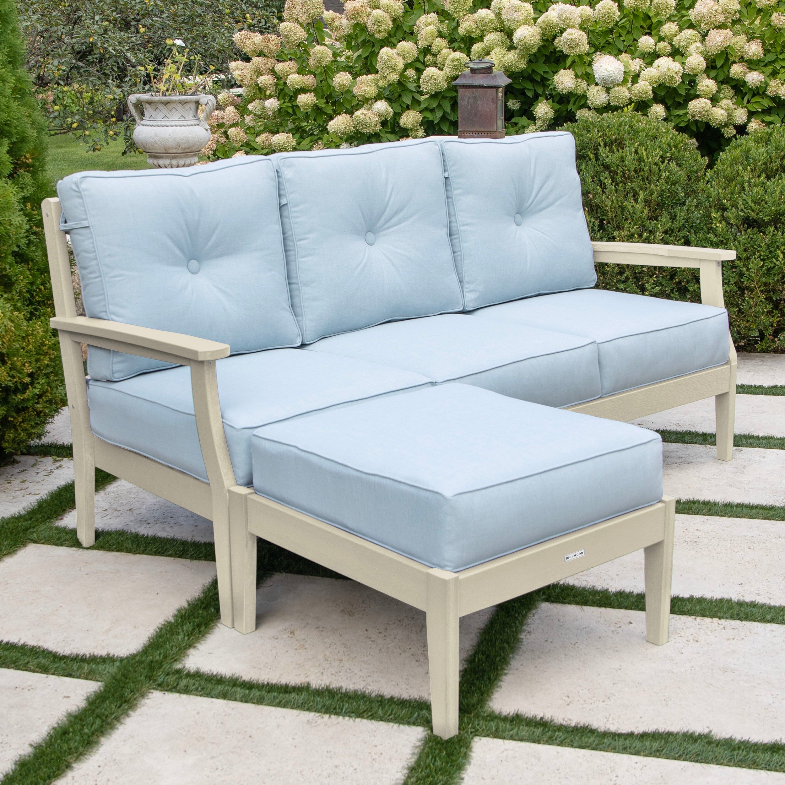 Lehigh Deep Seating 2 Piece Couch and Ottoman Set - Image 21