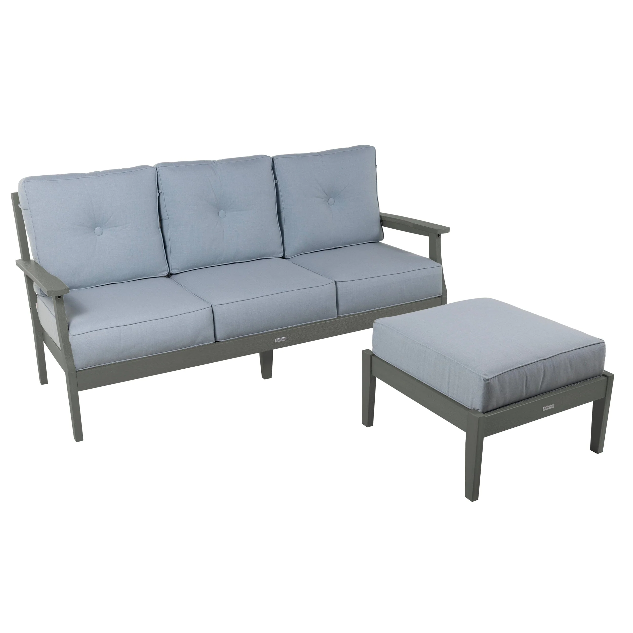 Lehigh Deep Seating 2 Piece Couch and Ottoman Set - Image 22