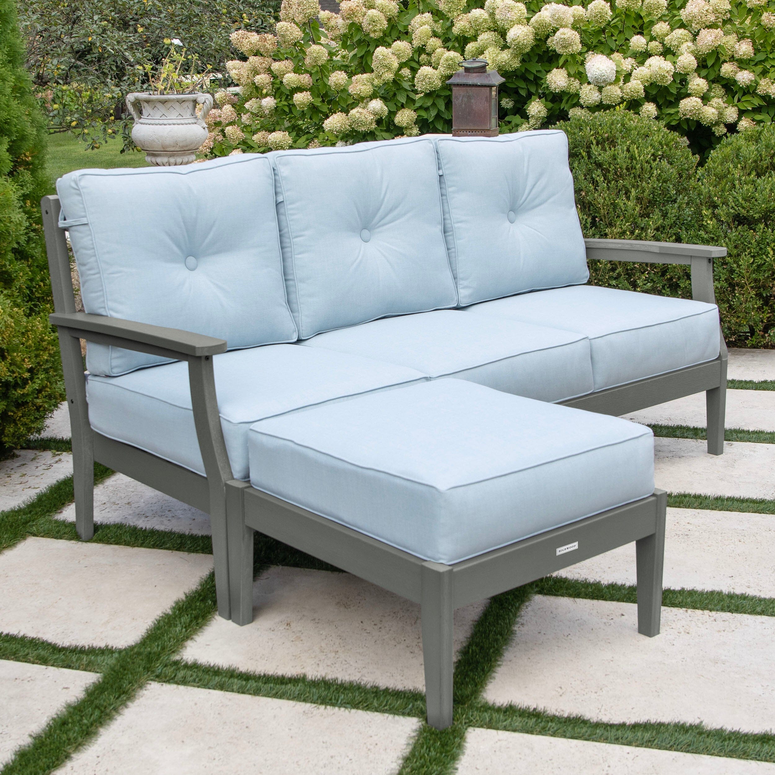 Lehigh Deep Seating 2 Piece Couch and Ottoman Set - Image 24