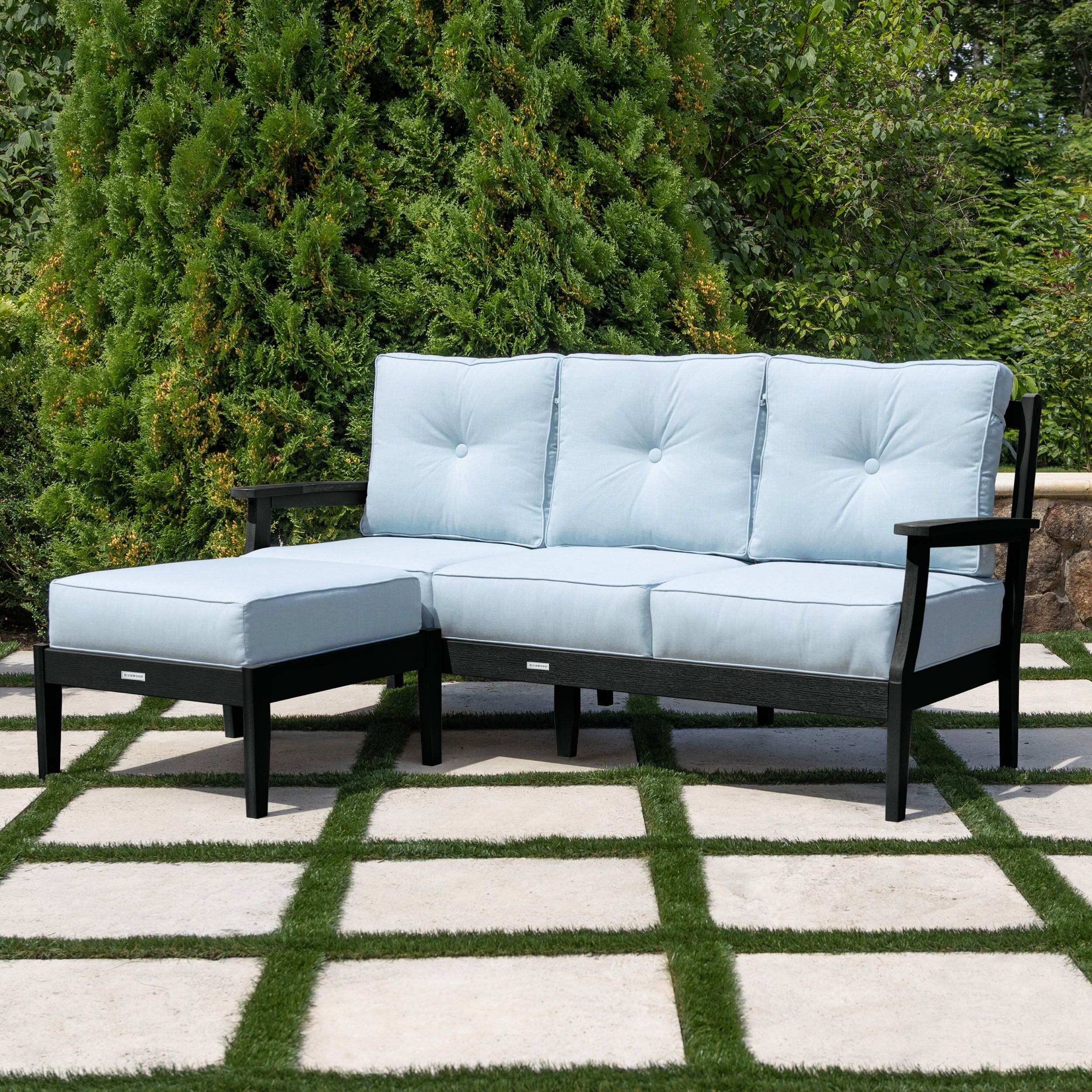 Lehigh Deep Seating 2 Piece Couch and Ottoman Set - Image 26