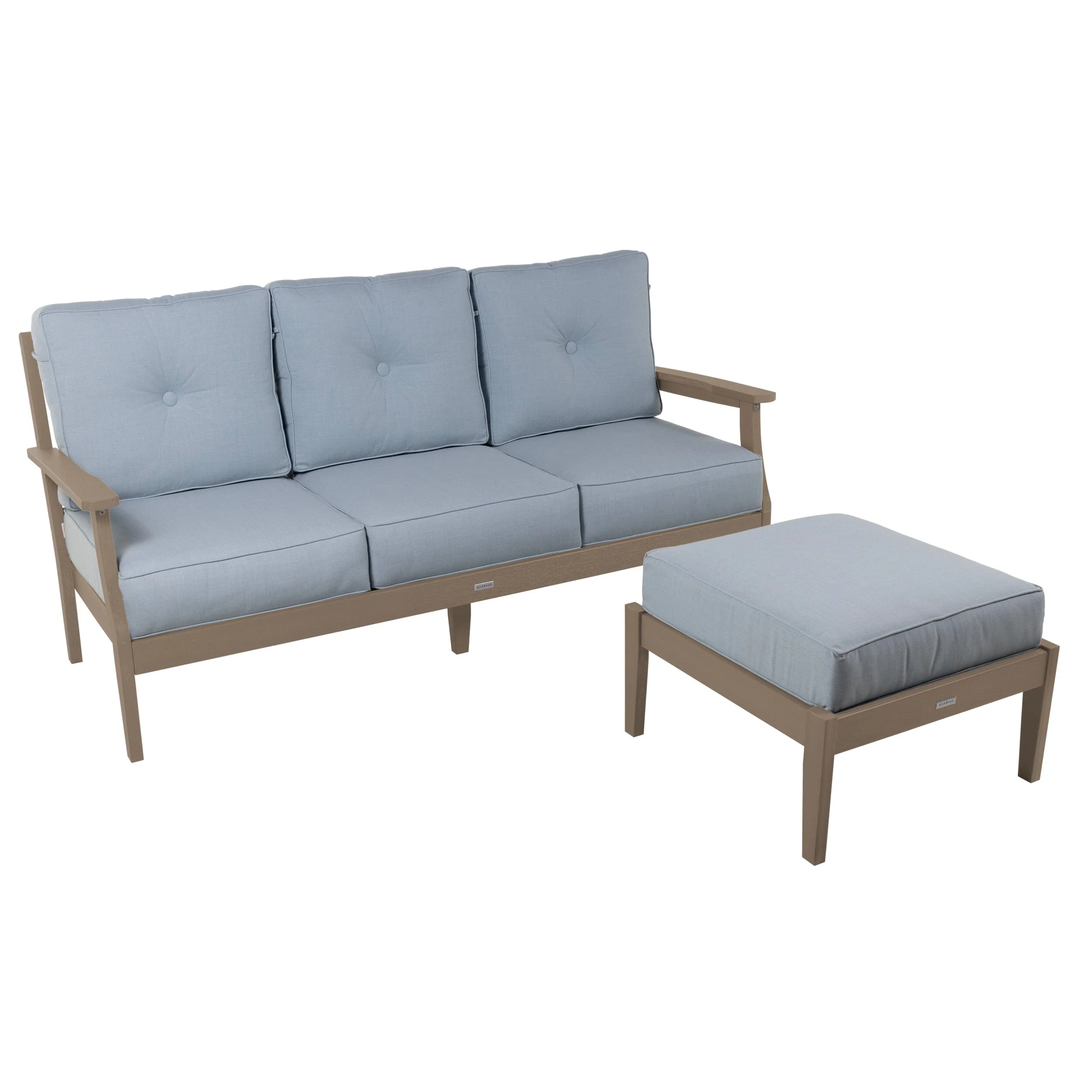Lehigh Deep Seating 2 Piece Couch and Ottoman Set - Image 28