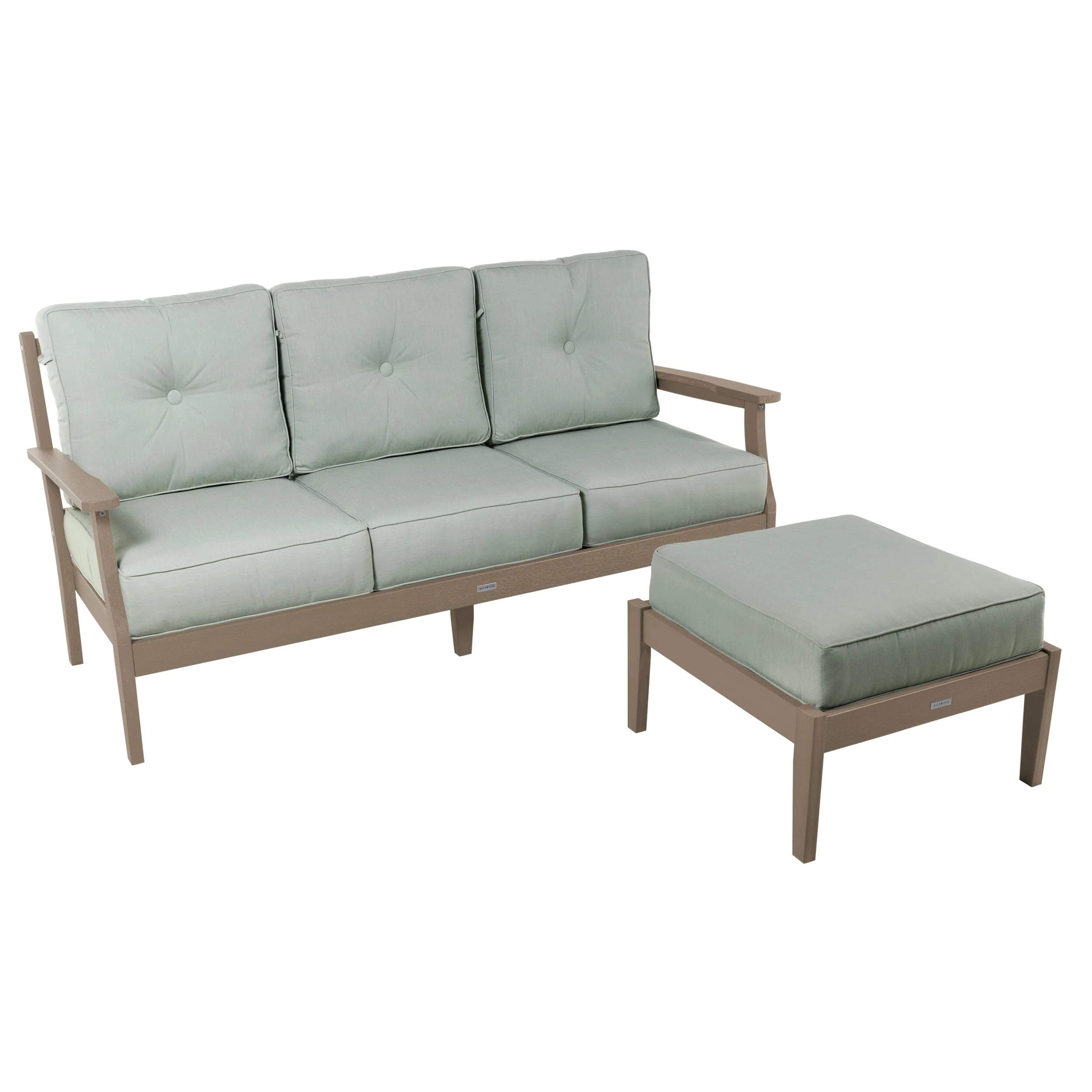 Lehigh Deep Seating 2 Piece Couch and Ottoman Set - Image 34