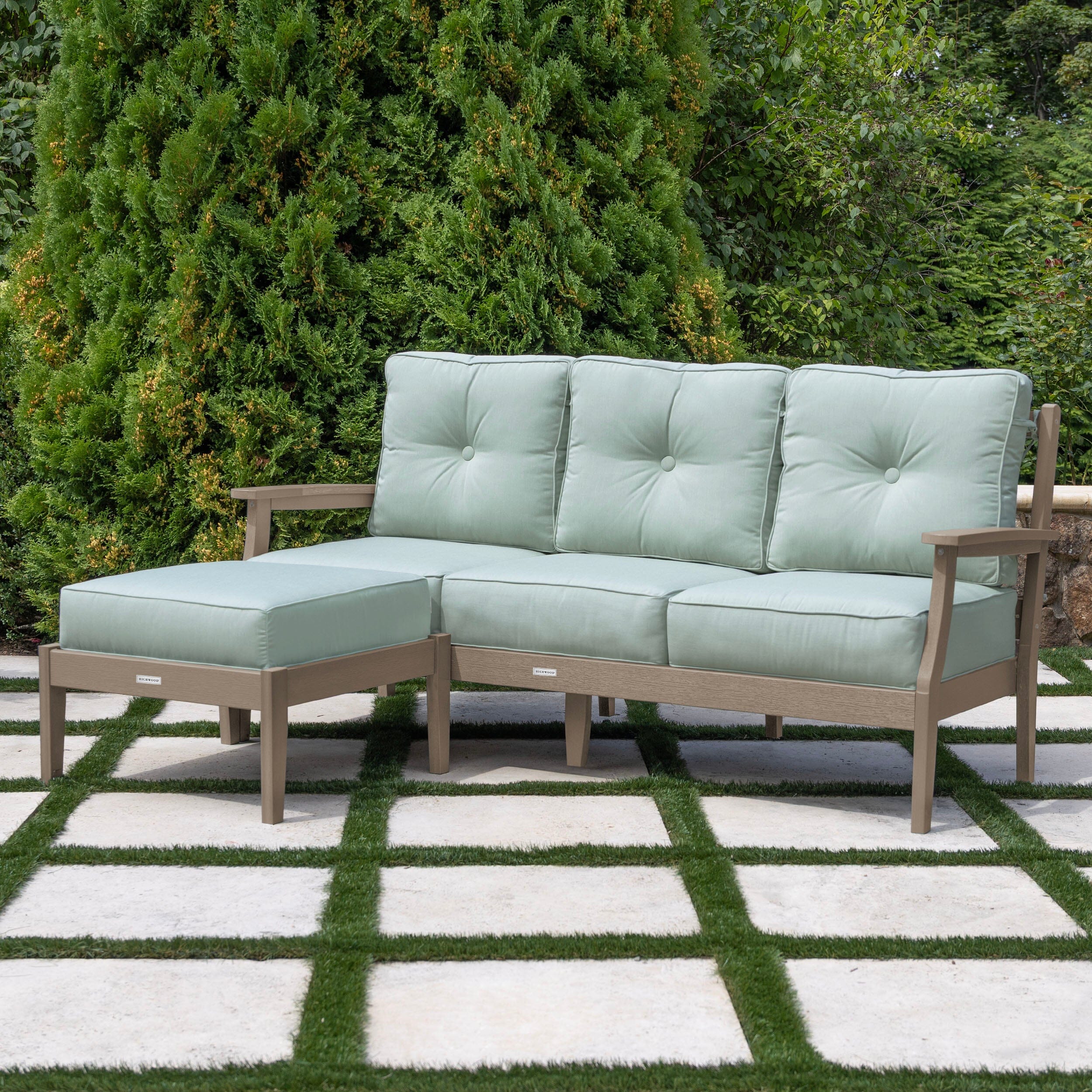 Lehigh Deep Seating 2 Piece Couch and Ottoman Set - Image 35