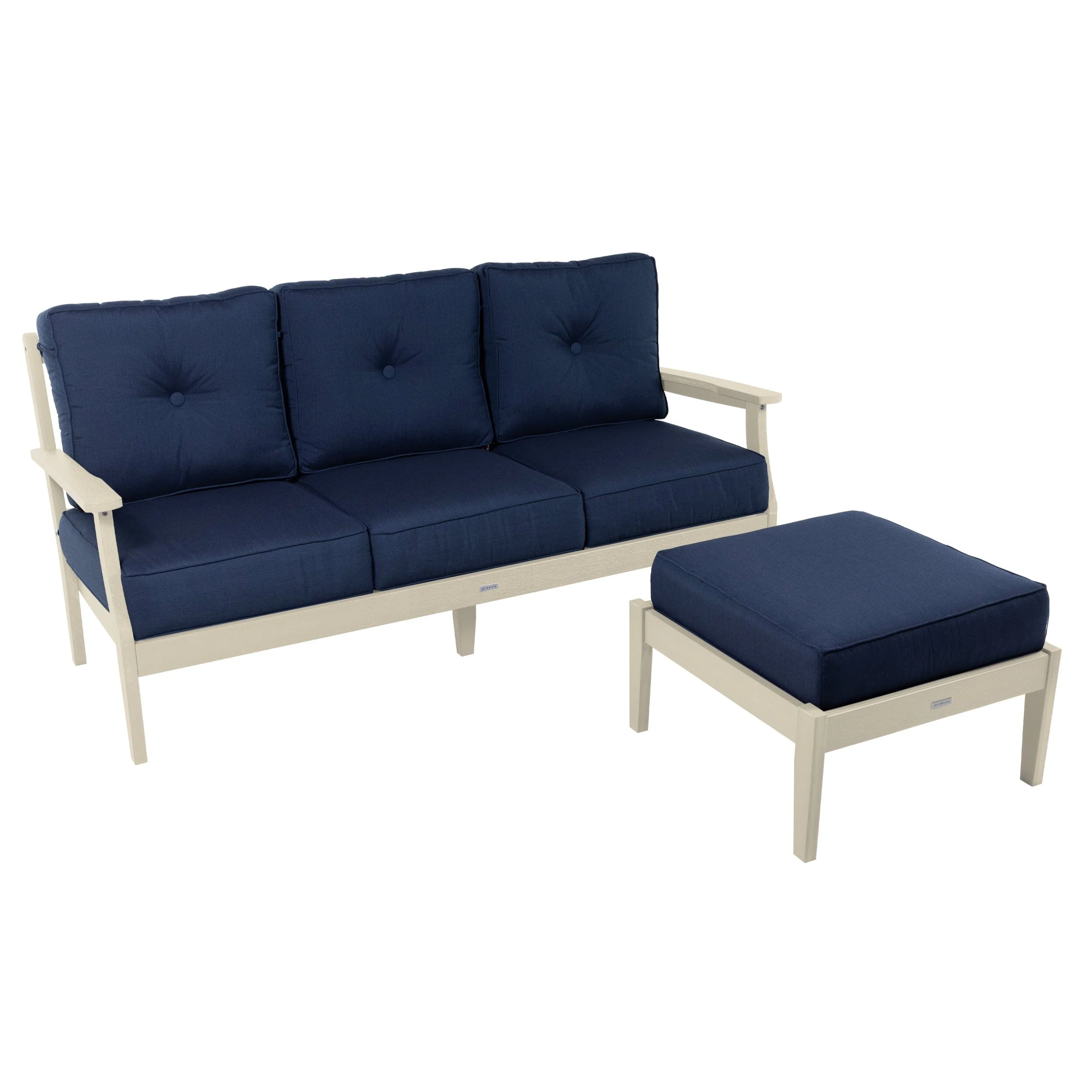 Lehigh Deep Seating 2 Piece Couch and Ottoman Set - Image 37