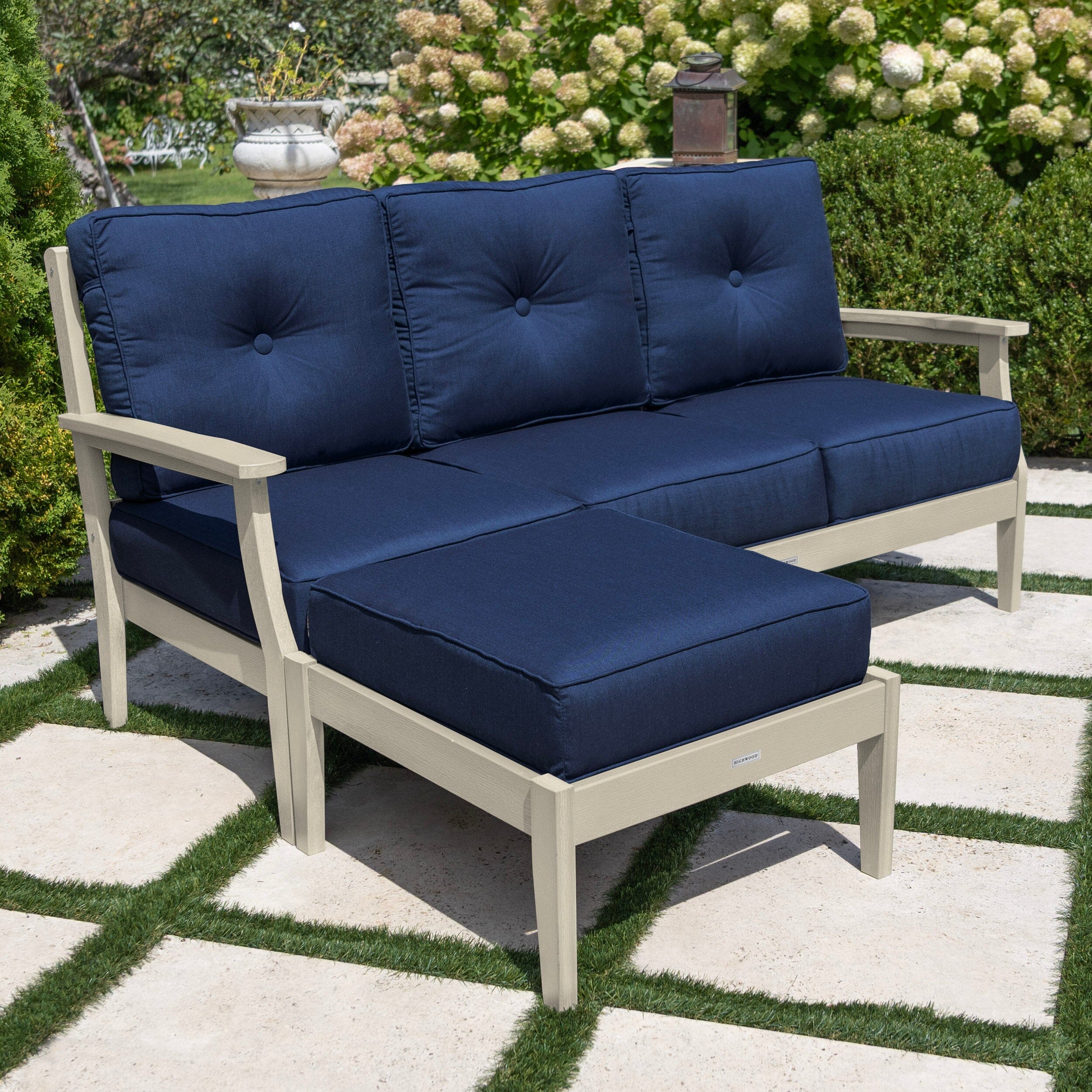 Lehigh Deep Seating 2 Piece Couch and Ottoman Set - Image 39