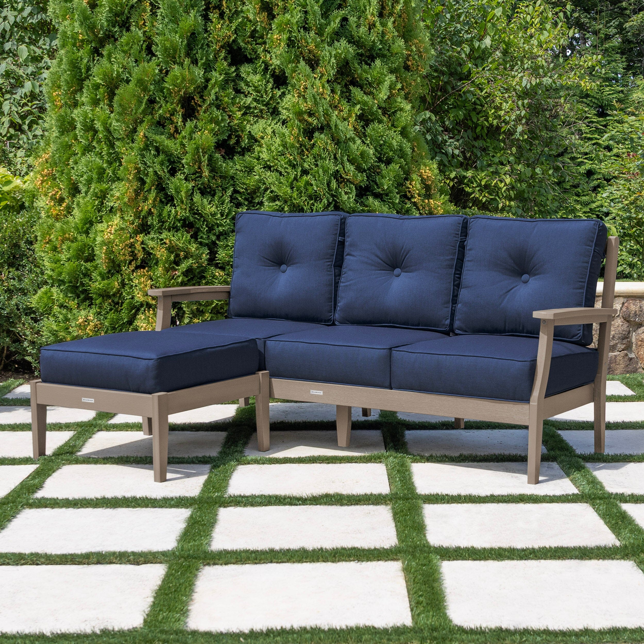 Lehigh Deep Seating 2 Piece Couch and Ottoman Set - Image 41