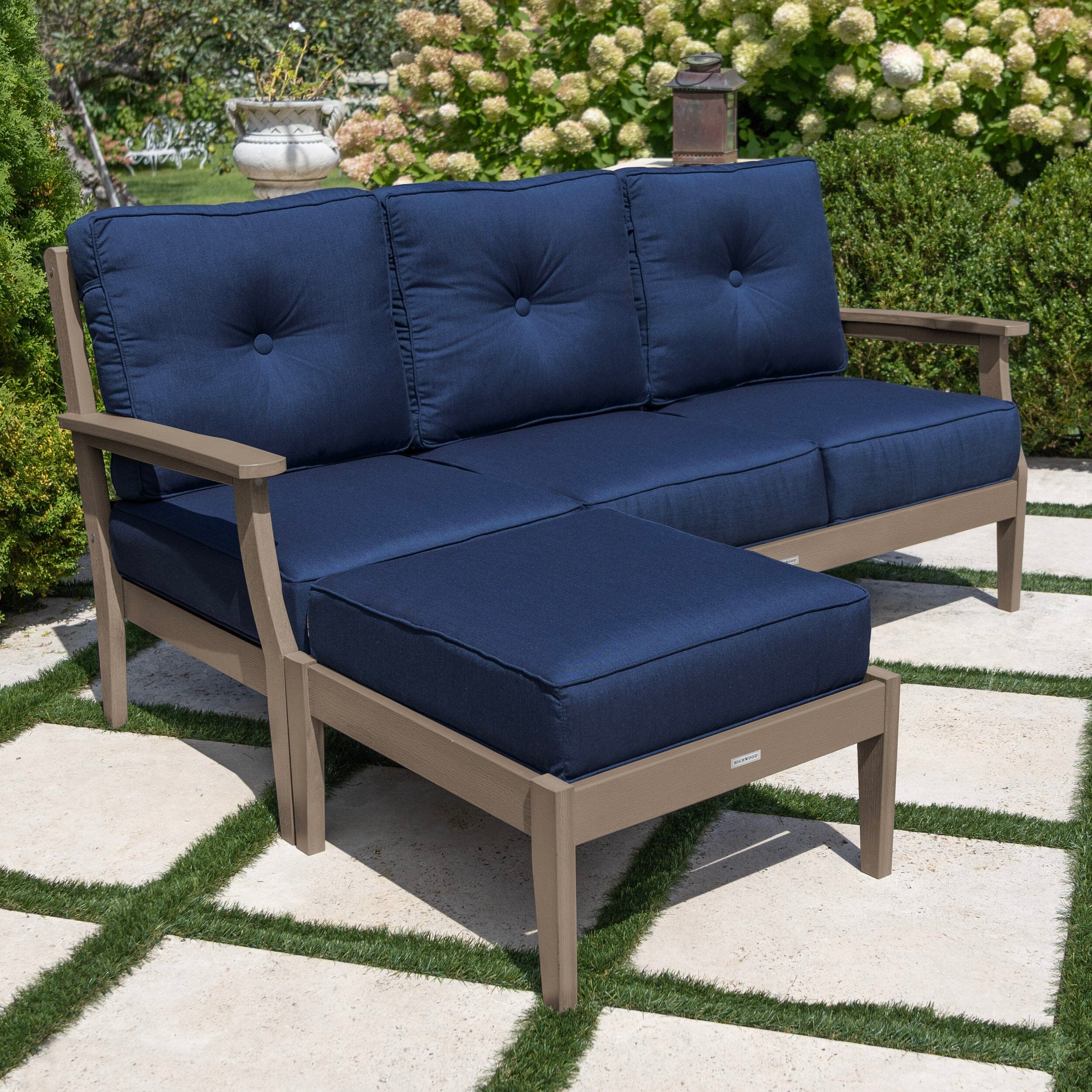 Lehigh Deep Seating 2 Piece Couch and Ottoman Set - Image 42