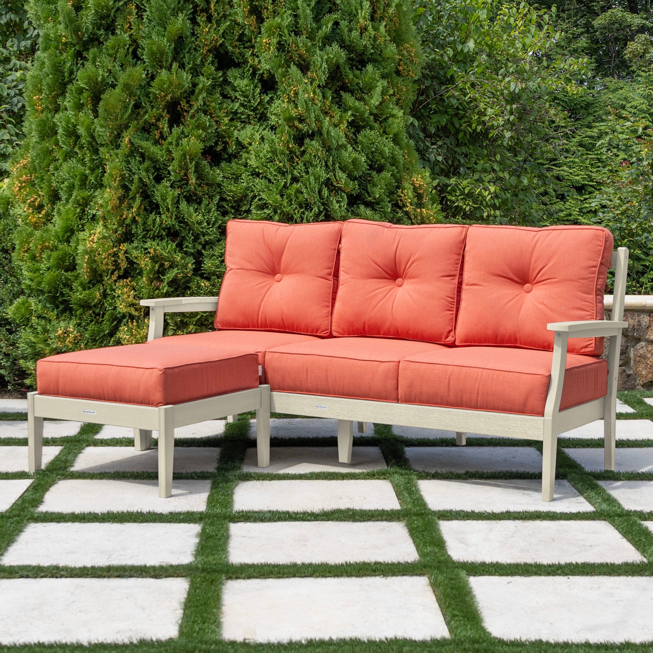Lehigh Deep Seating 2 Piece Couch and Ottoman Set - Image 44
