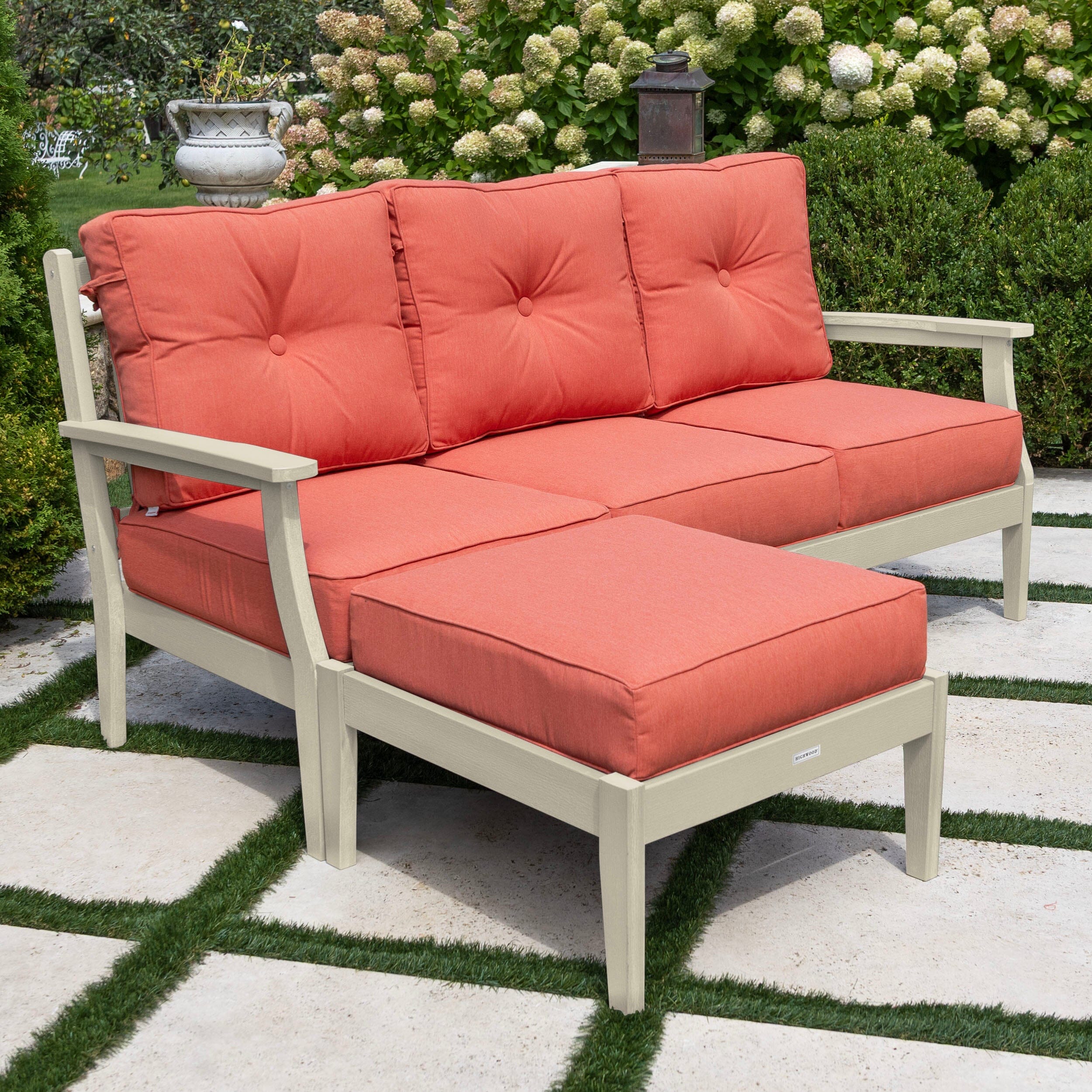 Lehigh Deep Seating 2 Piece Couch and Ottoman Set - Image 45