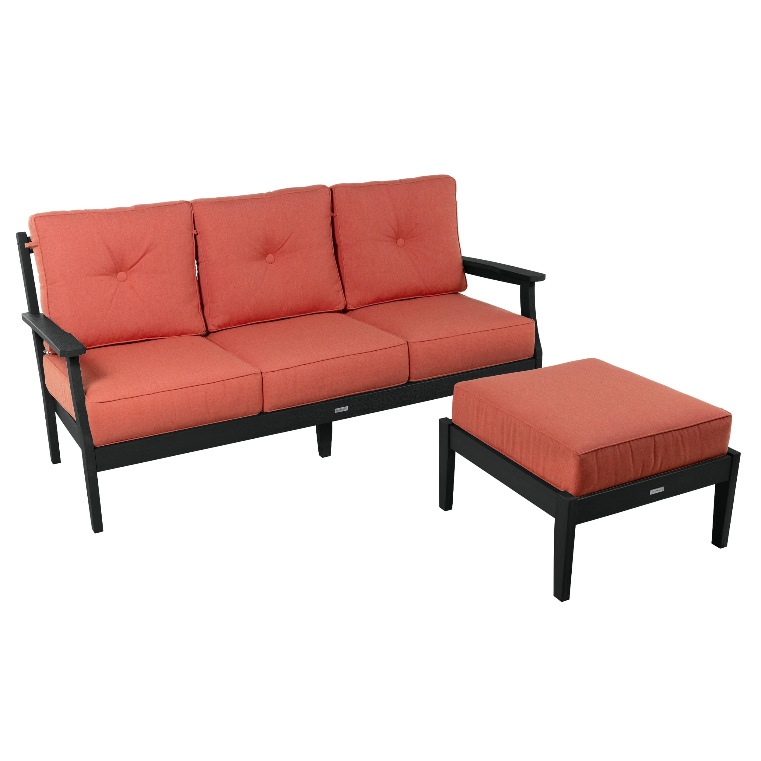Lehigh Deep Seating 2 Piece Couch and Ottoman Set - Image 46