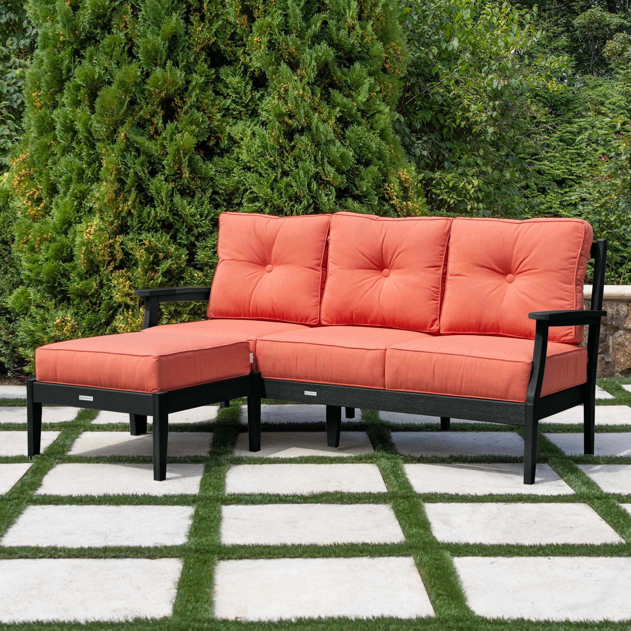 Lehigh Deep Seating 2 Piece Couch and Ottoman Set - Image 47