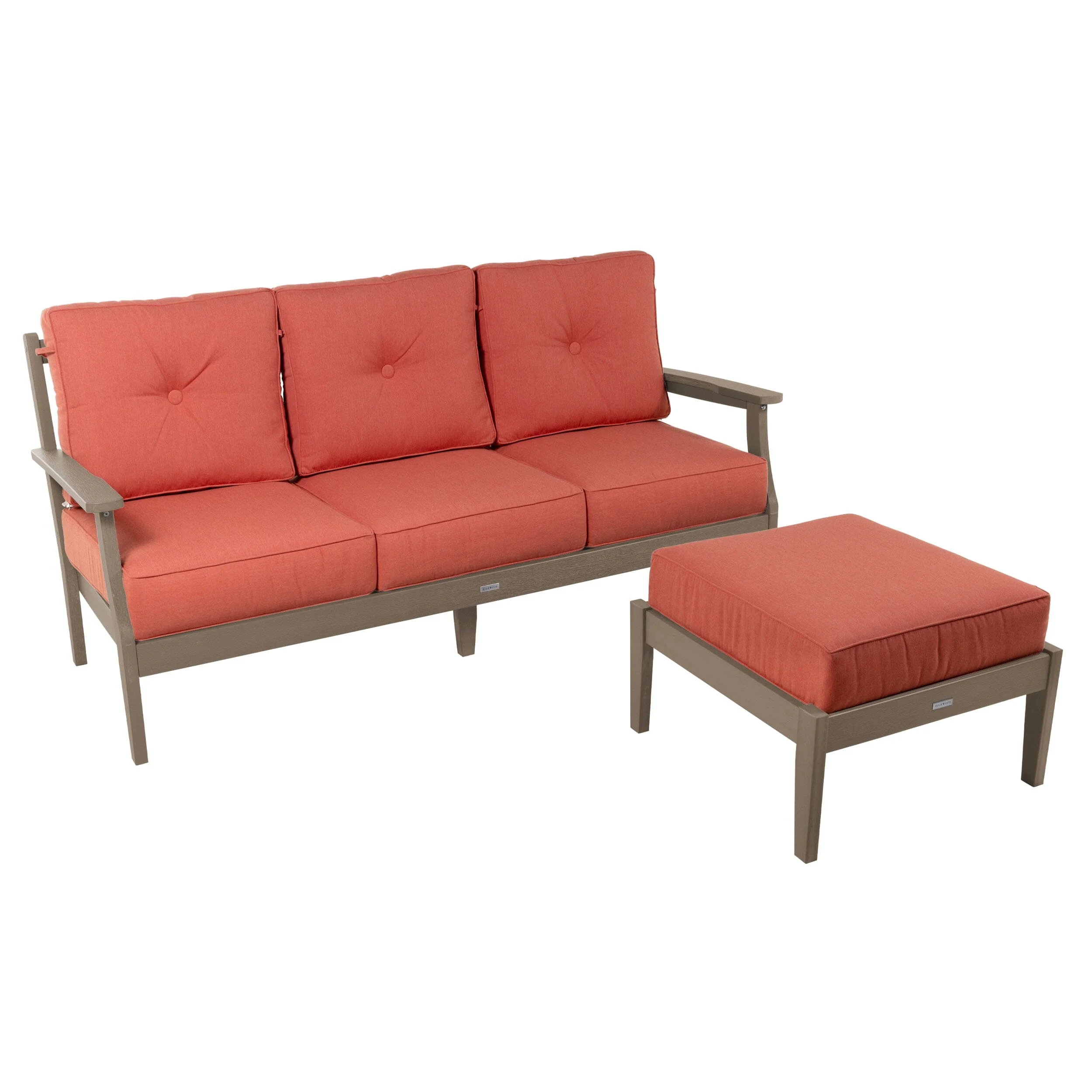 Lehigh Deep Seating 2 Piece Couch and Ottoman Set - Image 49