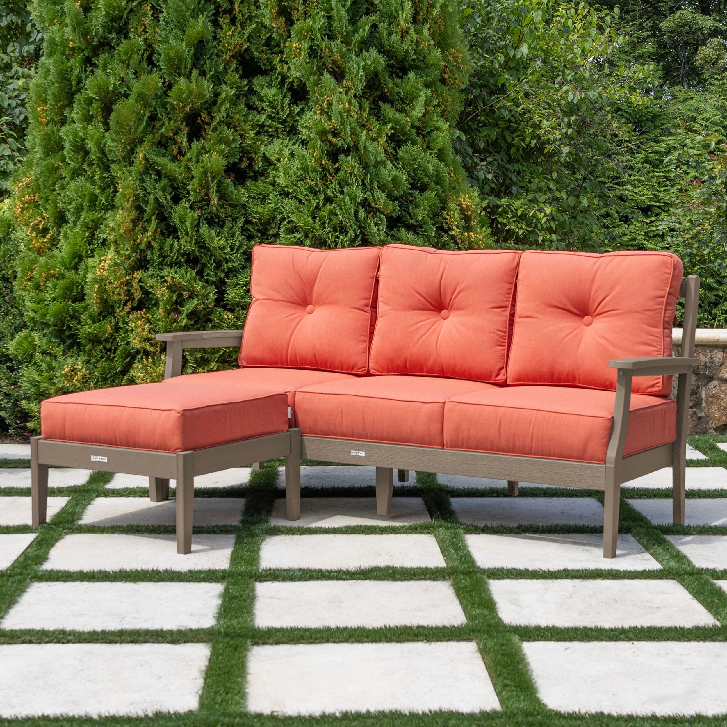 Lehigh Deep Seating 2 Piece Couch and Ottoman Set - Image 50