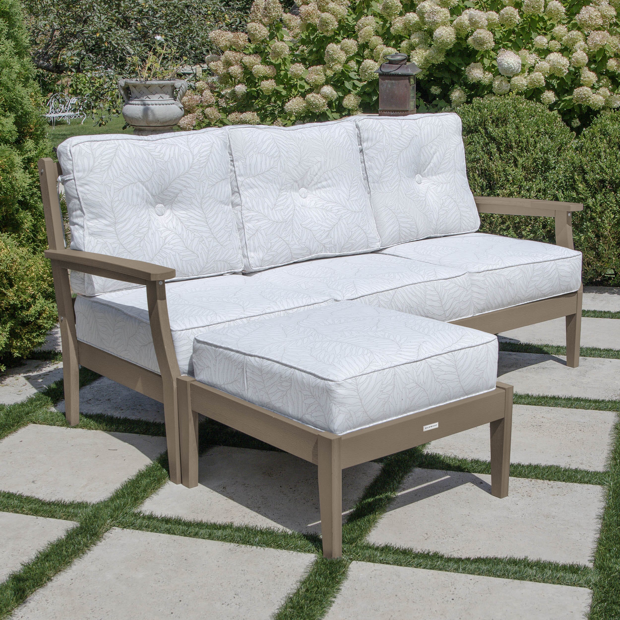 Lehigh Deep Seating 2 Piece Couch and Ottoman Set - Image 9