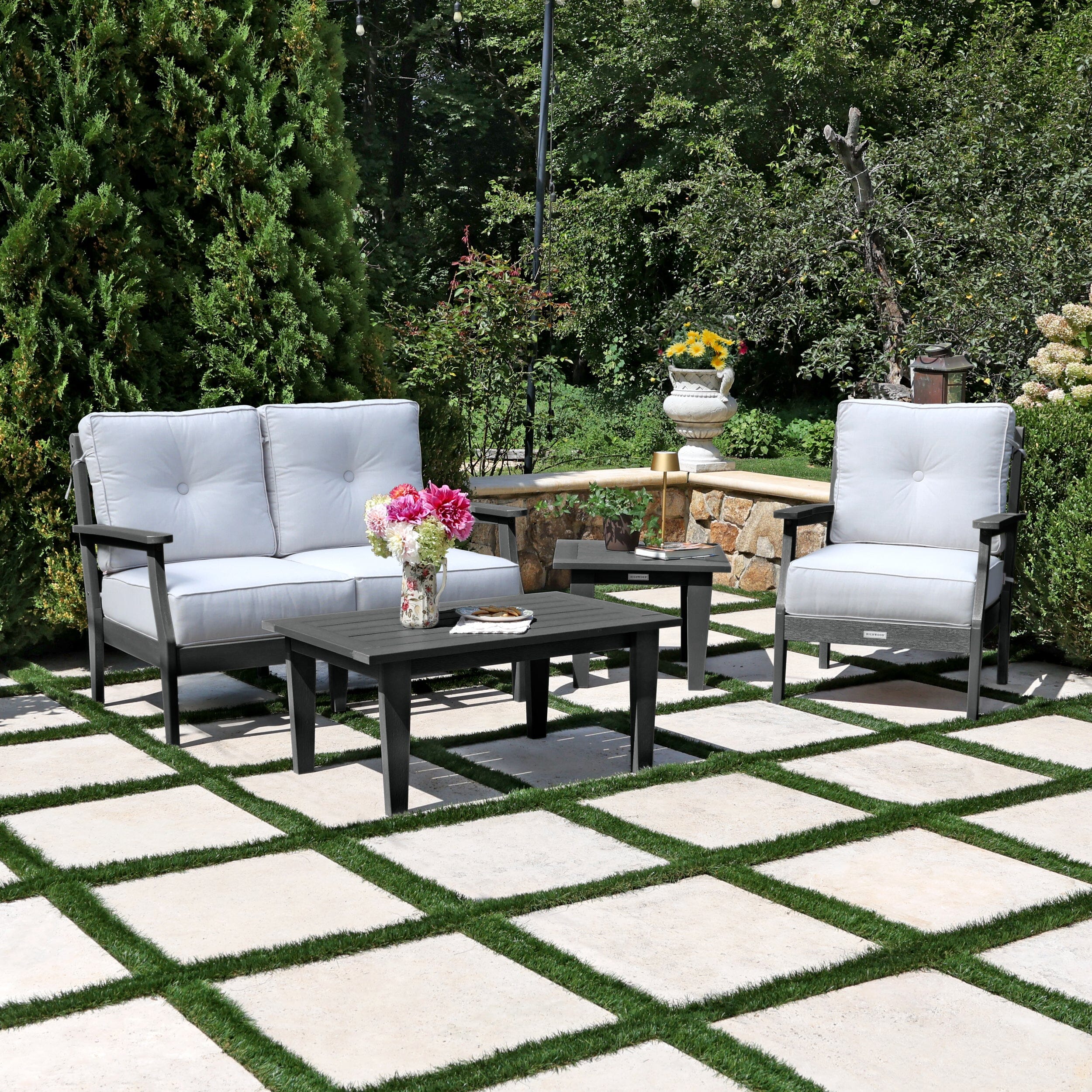 Lehigh Deep Seating 4 Piece Loveseat and Chair Set - Image 10
