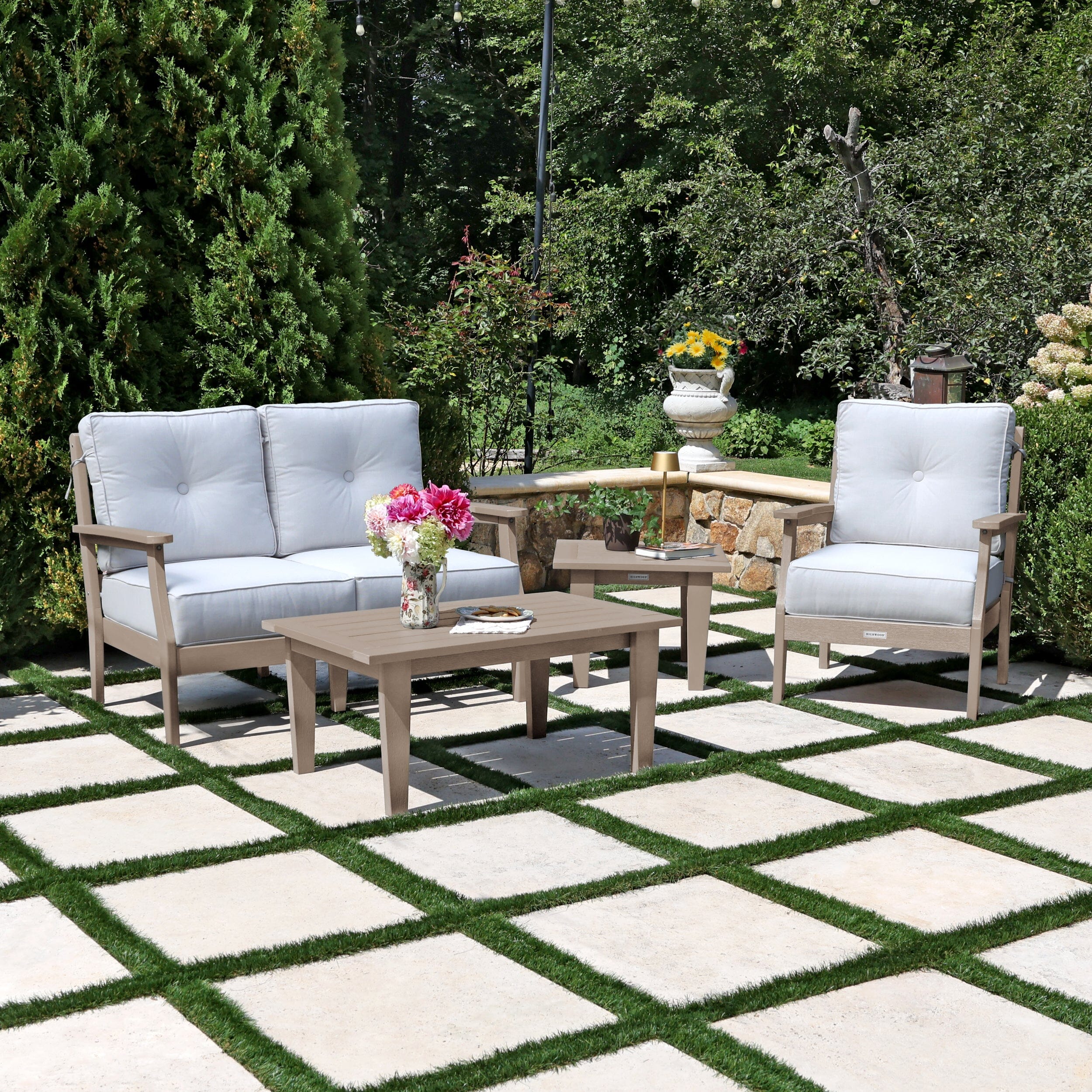 Lehigh Deep Seating 4 Piece Loveseat and Chair Set - Image 12