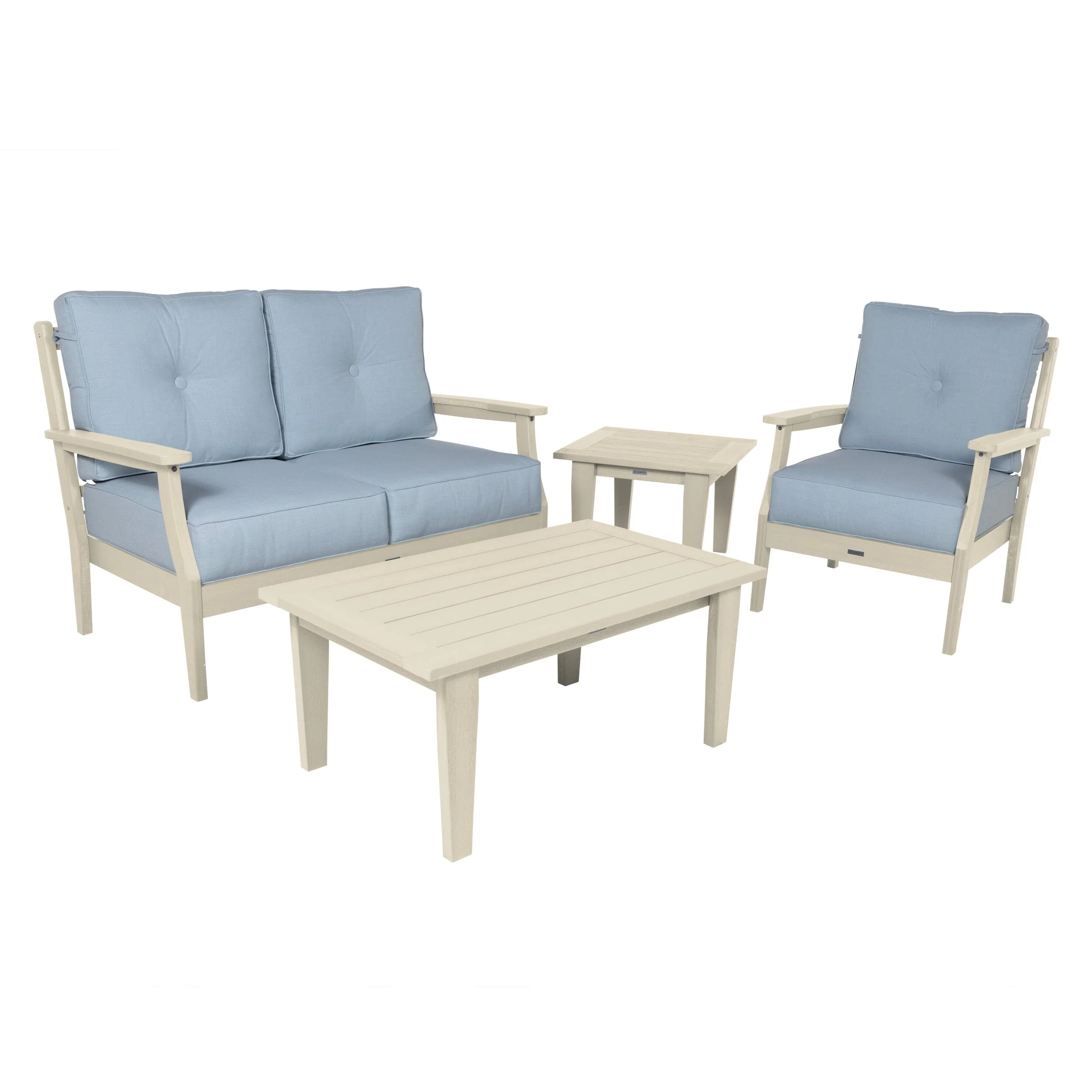 Lehigh Deep Seating 4 Piece Loveseat and Chair Set - Image 13