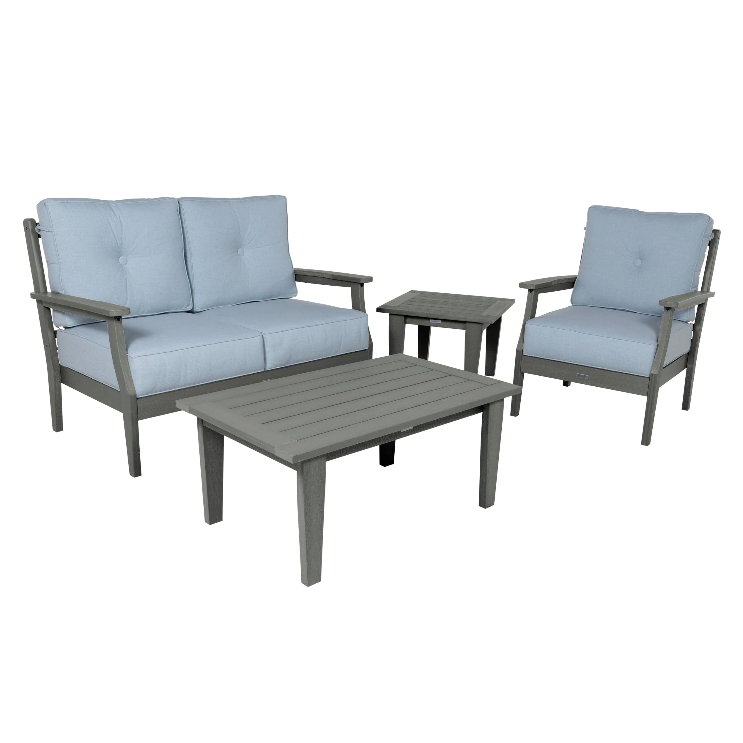 Lehigh Deep Seating 4 Piece Loveseat and Chair Set - Image 15