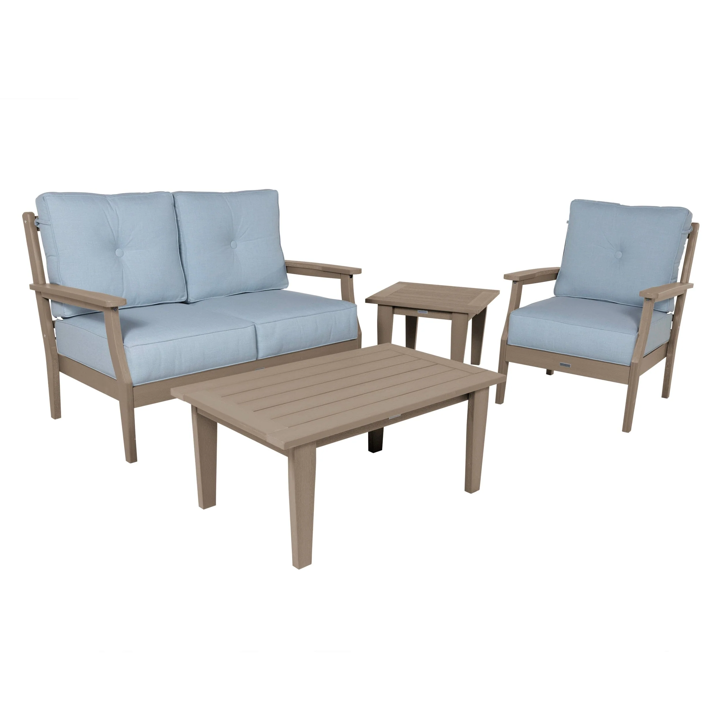 Lehigh Deep Seating 4 Piece Loveseat and Chair Set - Image 19