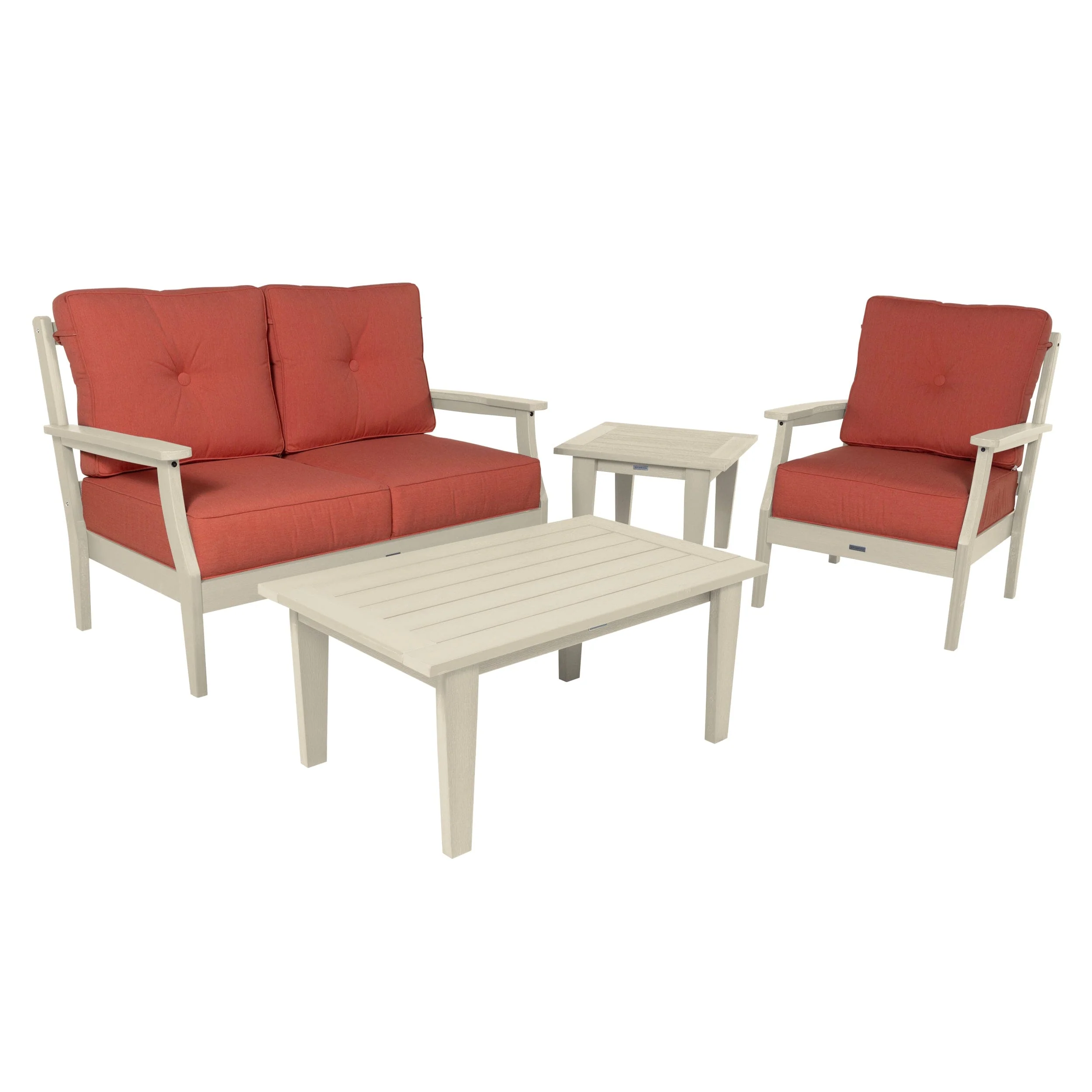 Lehigh Deep Seating 4 Piece Loveseat and Chair Set - Image 29