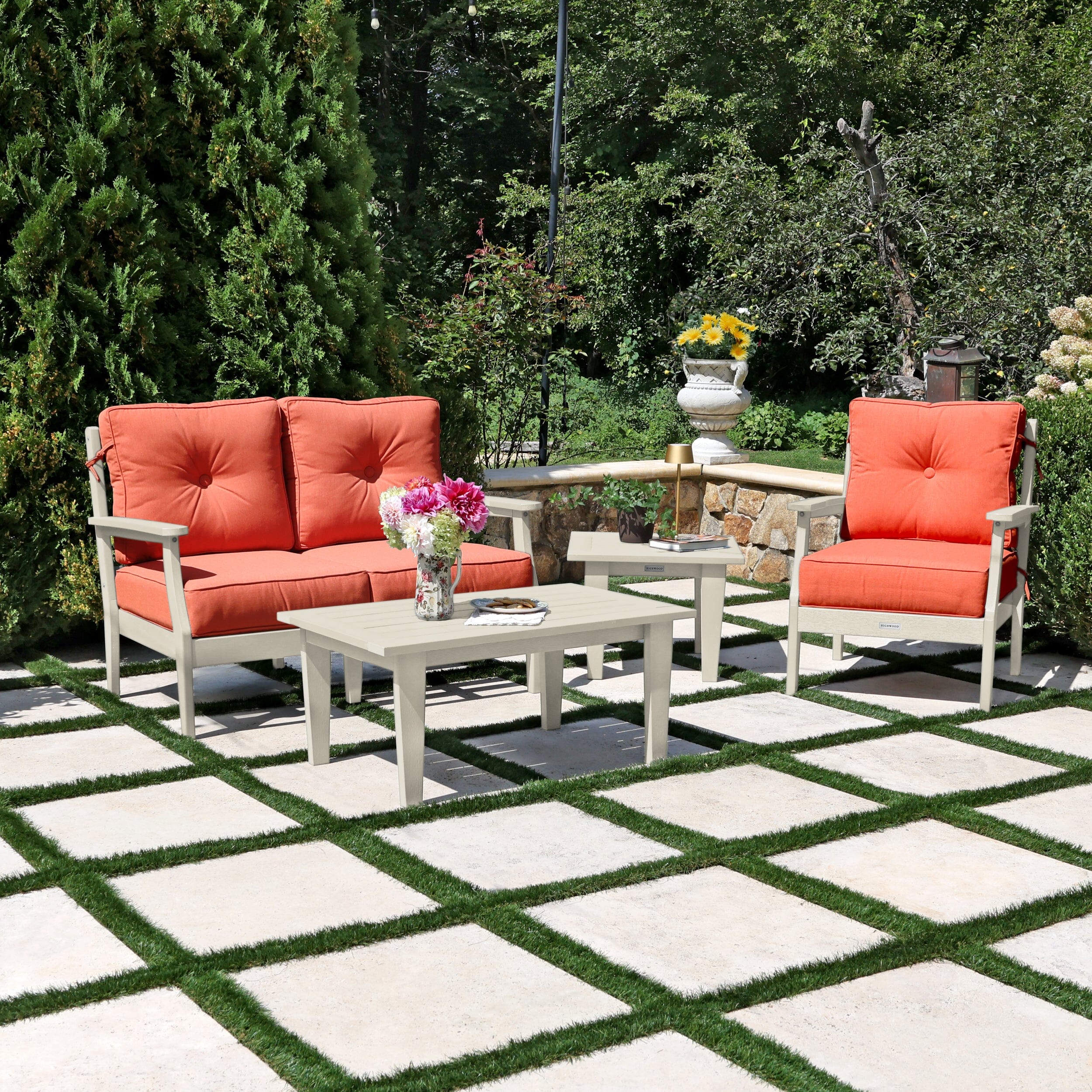 Lehigh Deep Seating 4 Piece Loveseat and Chair Set - Image 30