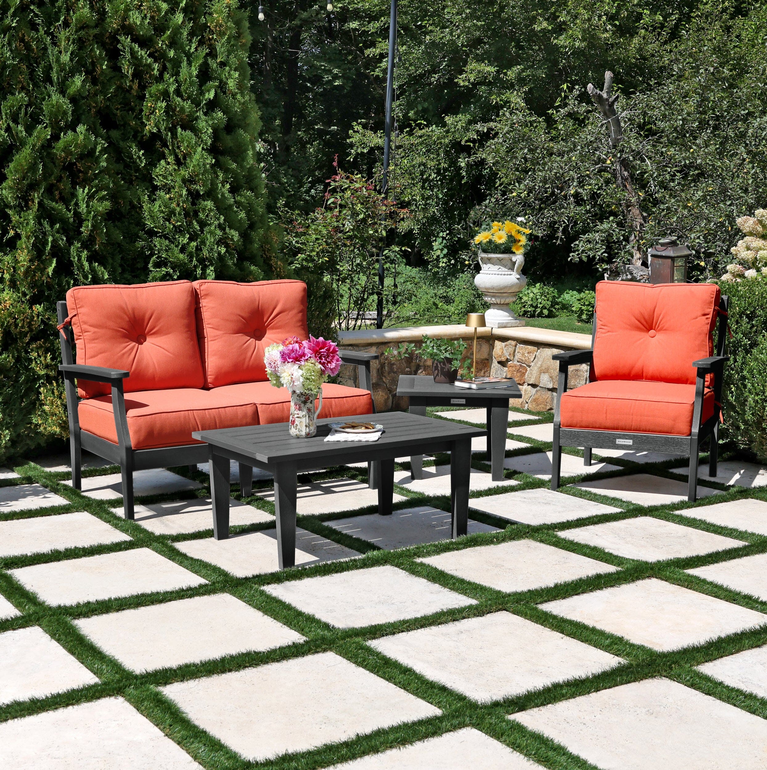Lehigh Deep Seating 4 Piece Loveseat and Chair Set - Image 32