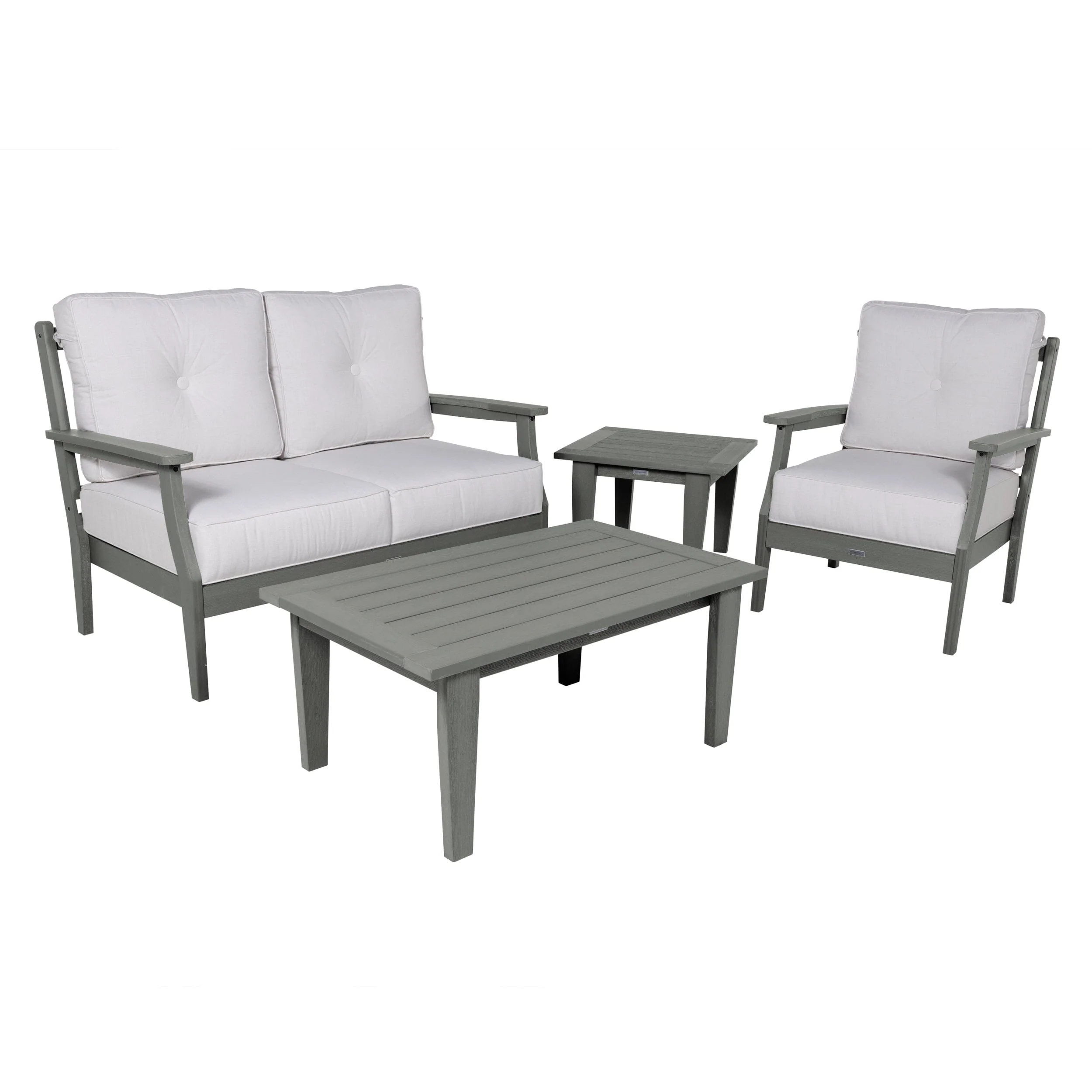 Lehigh Deep Seating 4 Piece Loveseat and Chair Set - Image 7