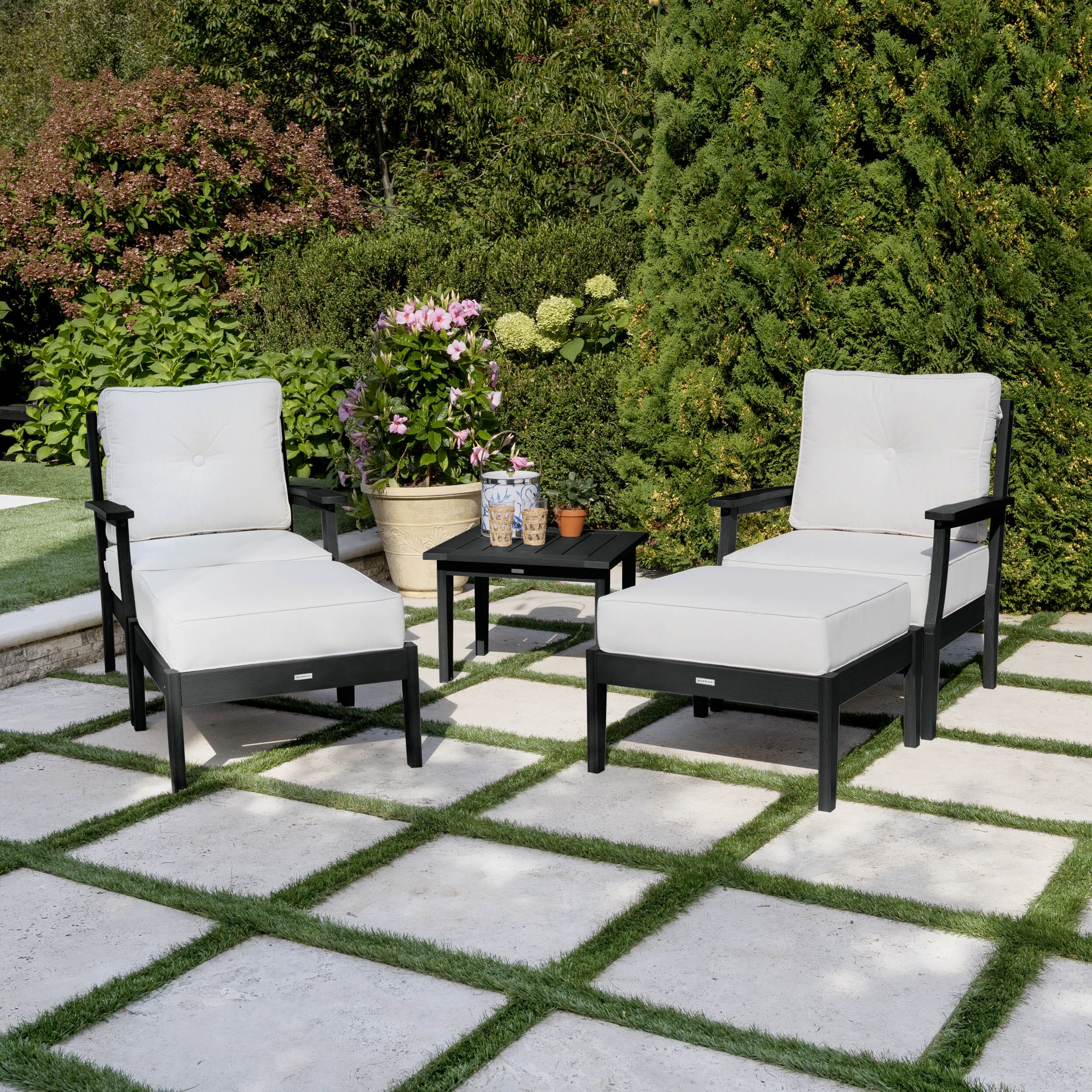 Lehigh Deep Seating 5 Piece Chairs and Ottoman Set - Image 10