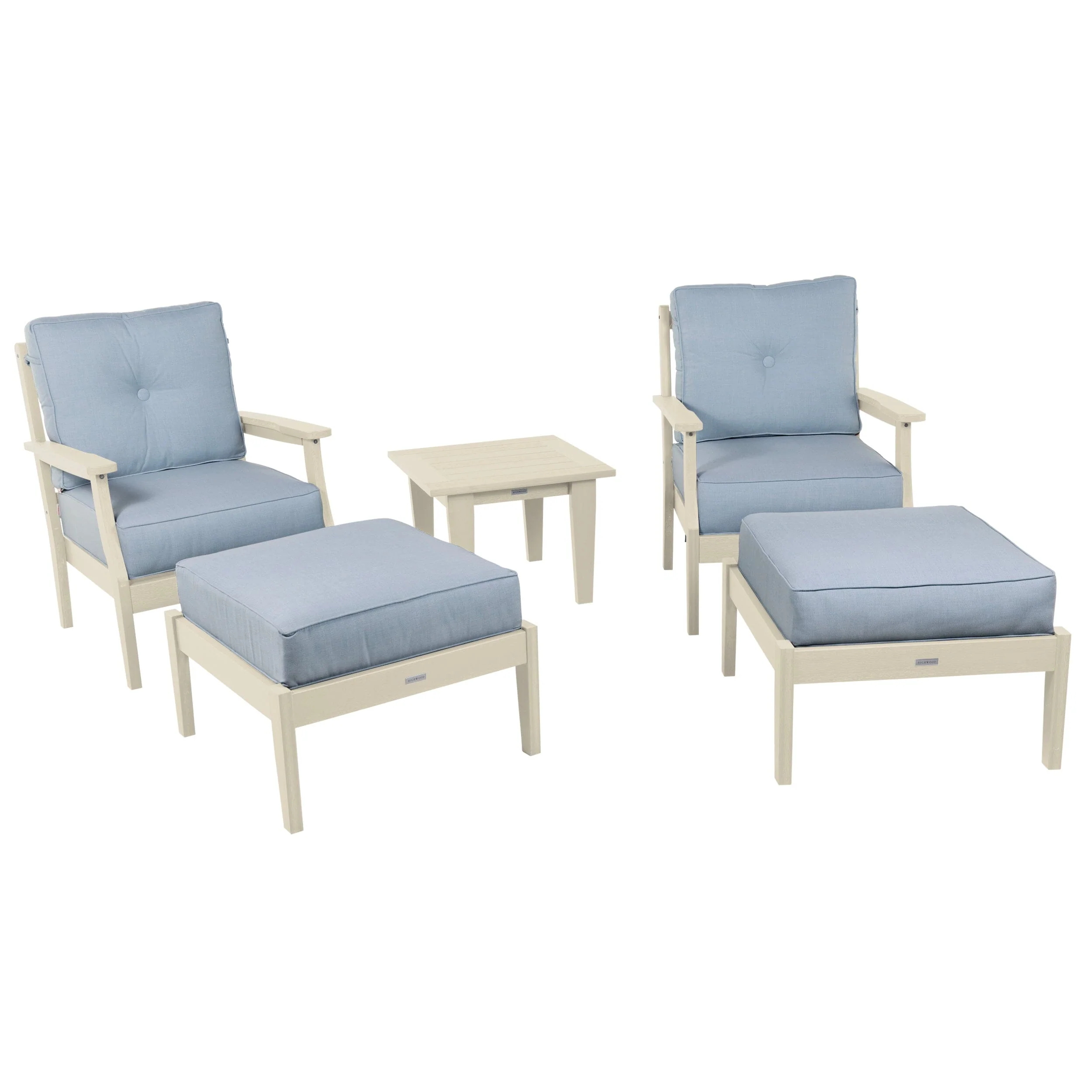 Lehigh Deep Seating 5 Piece Chairs and Ottoman Set - Image 13