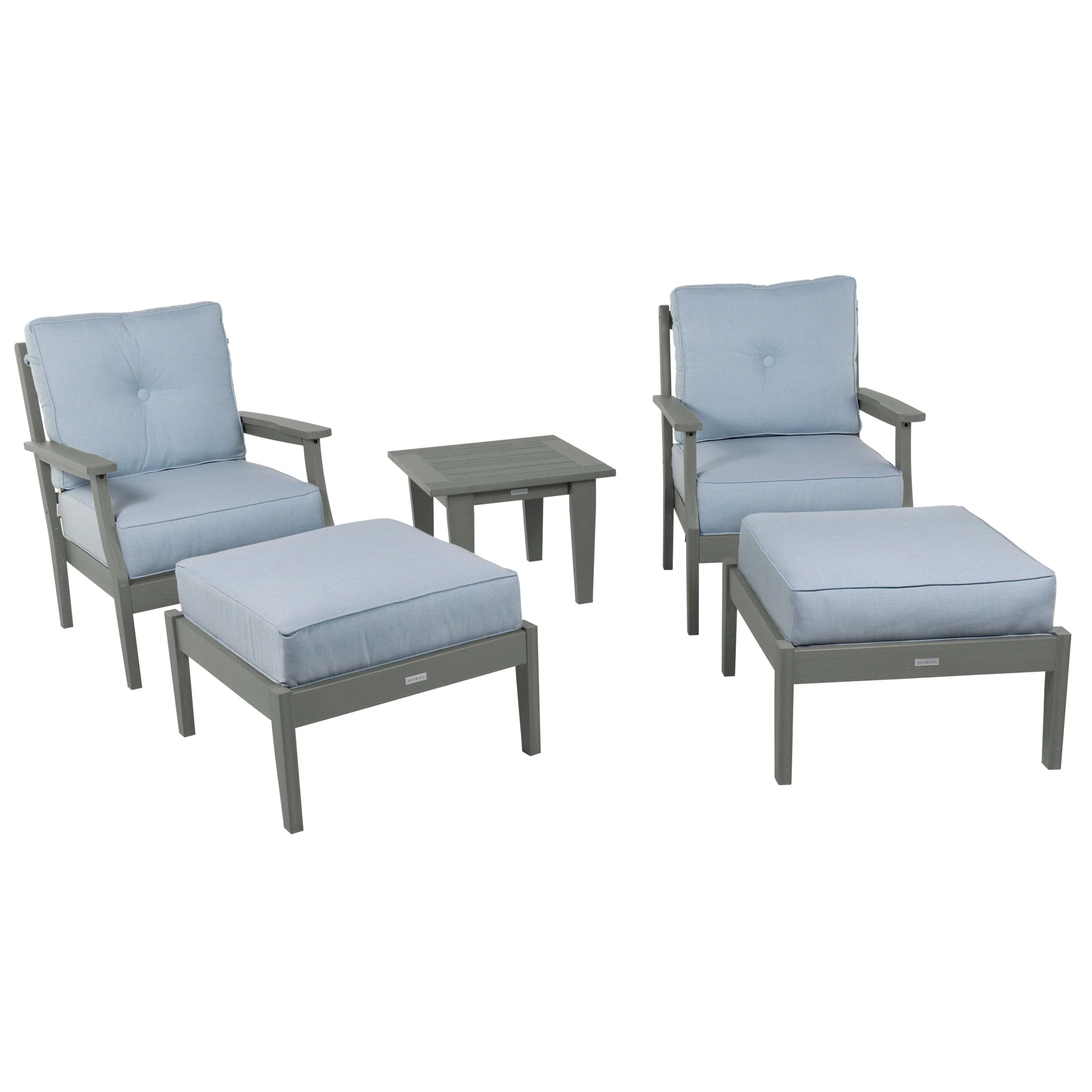 Lehigh Deep Seating 5 Piece Chairs and Ottoman Set - Image 15