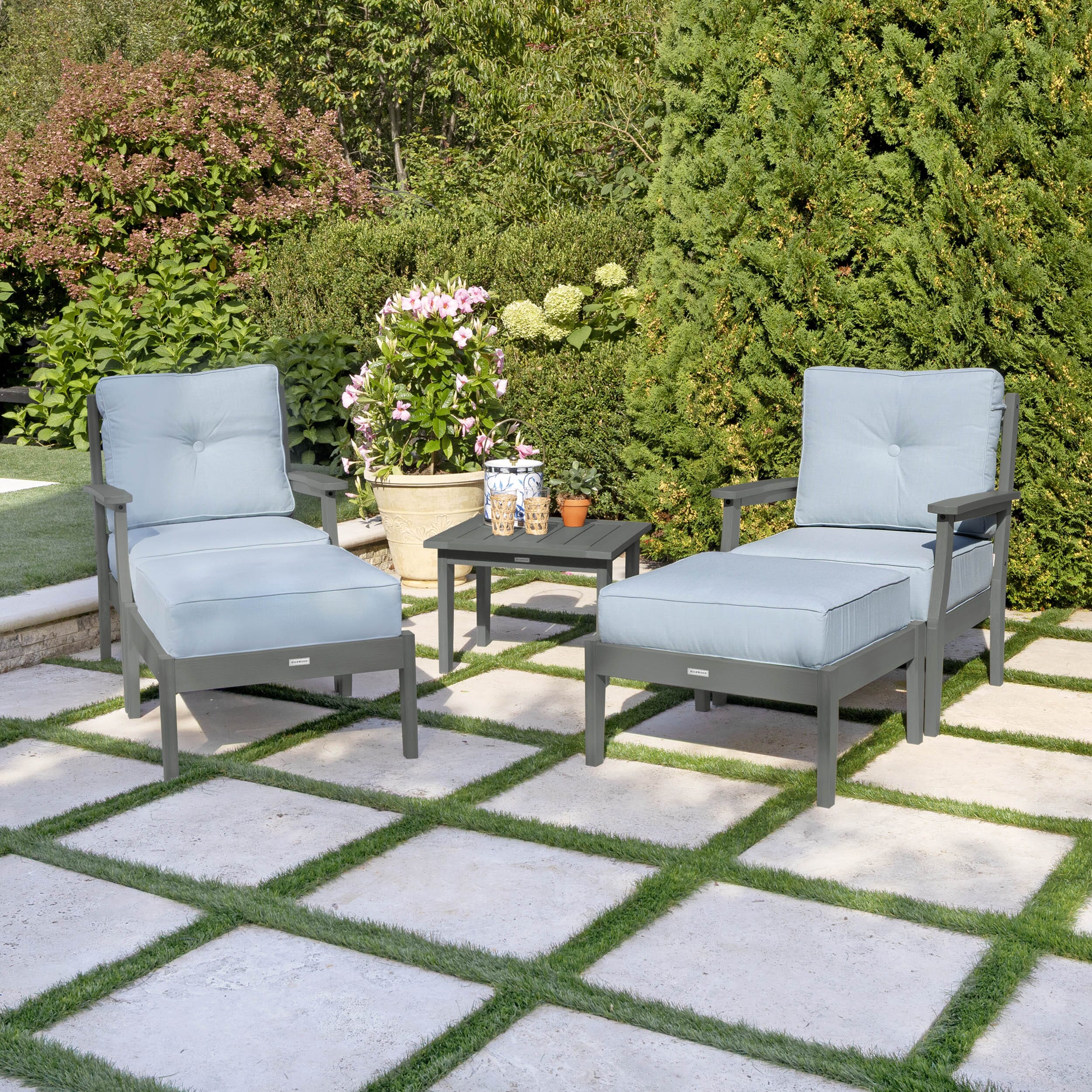 Lehigh Deep Seating 5 Piece Chairs and Ottoman Set - Image 16