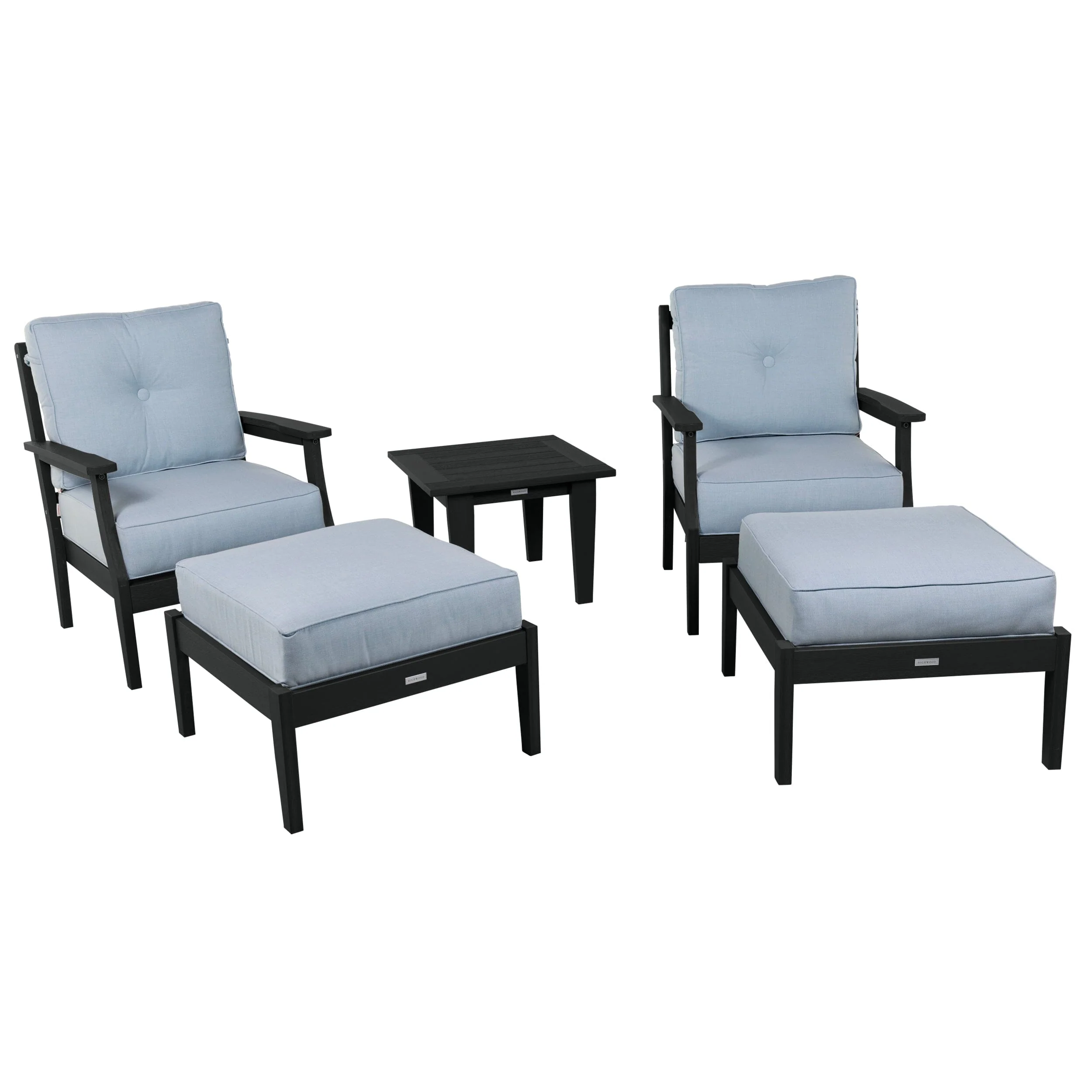 Lehigh Deep Seating 5 Piece Chairs and Ottoman Set - Image 17