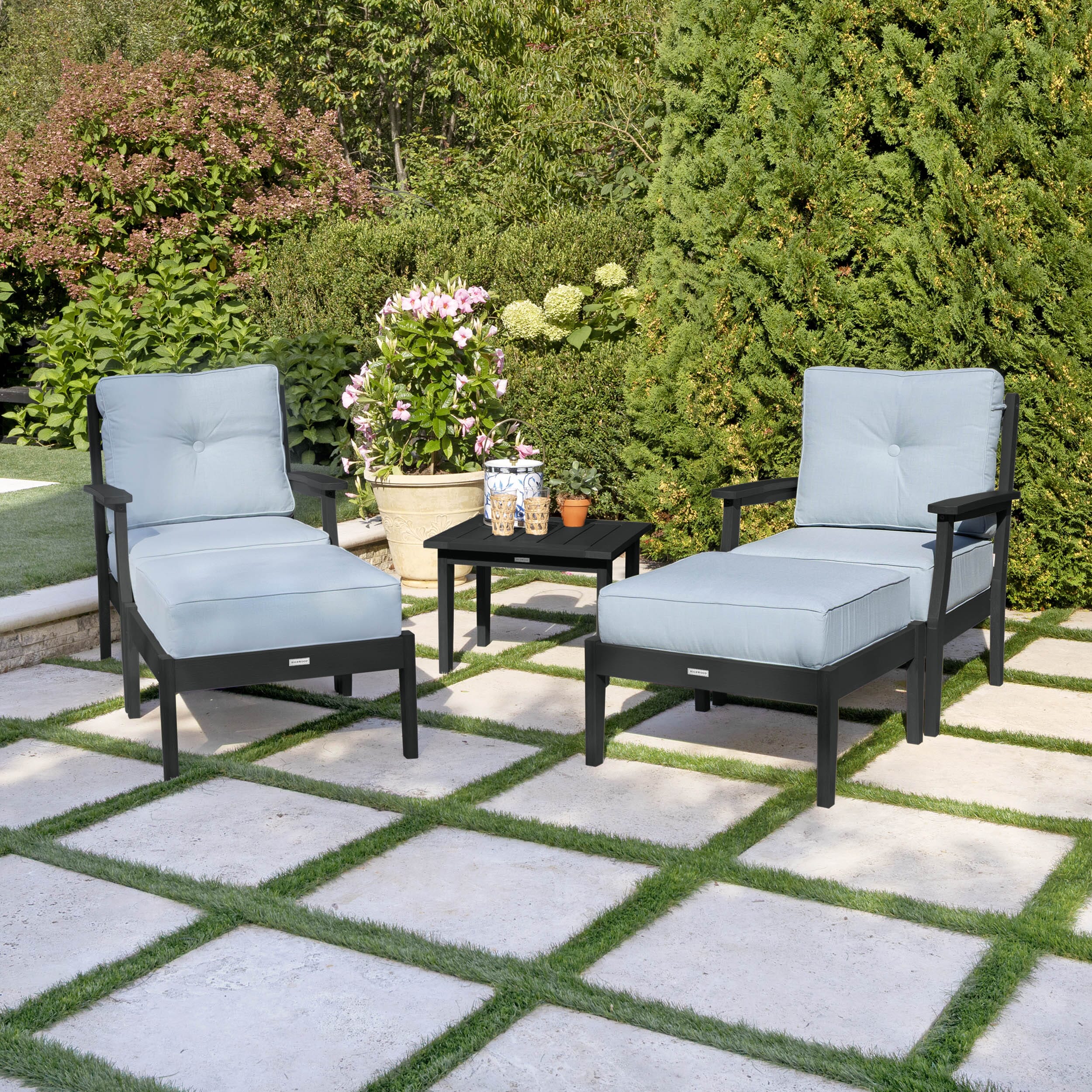 Lehigh Deep Seating 5 Piece Chairs and Ottoman Set - Image 18