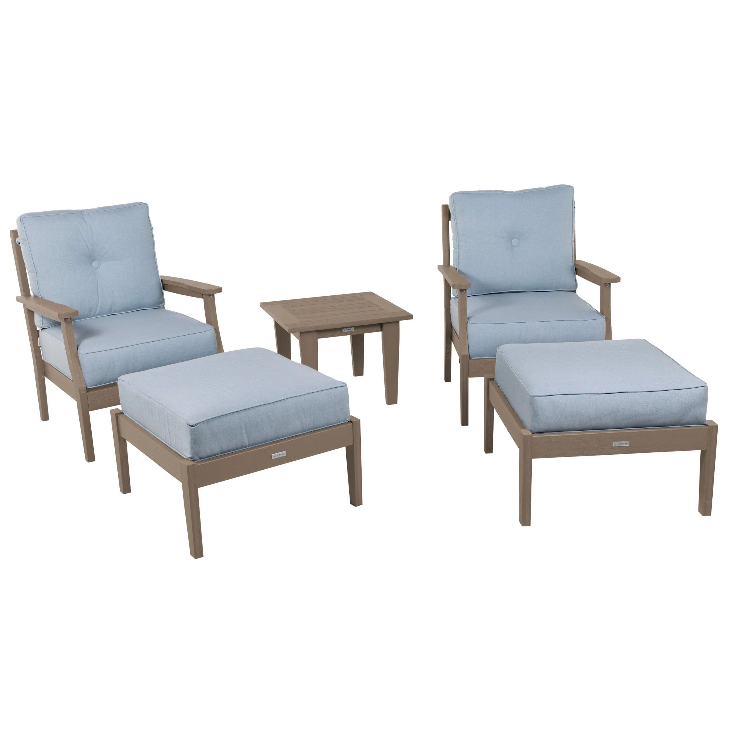 Lehigh Deep Seating 5 Piece Chairs and Ottoman Set - Image 19
