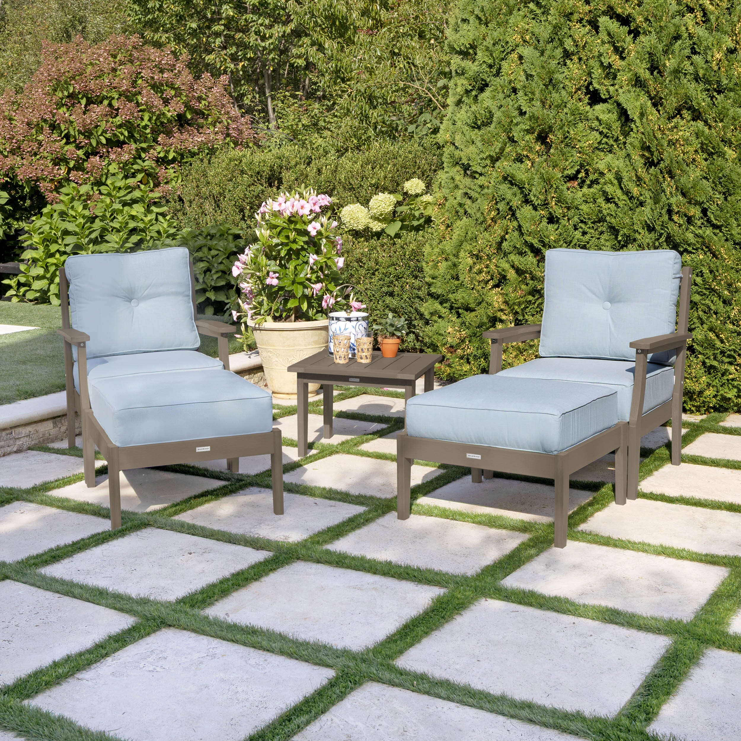 Lehigh Deep Seating 5 Piece Chairs and Ottoman Set - Image 20