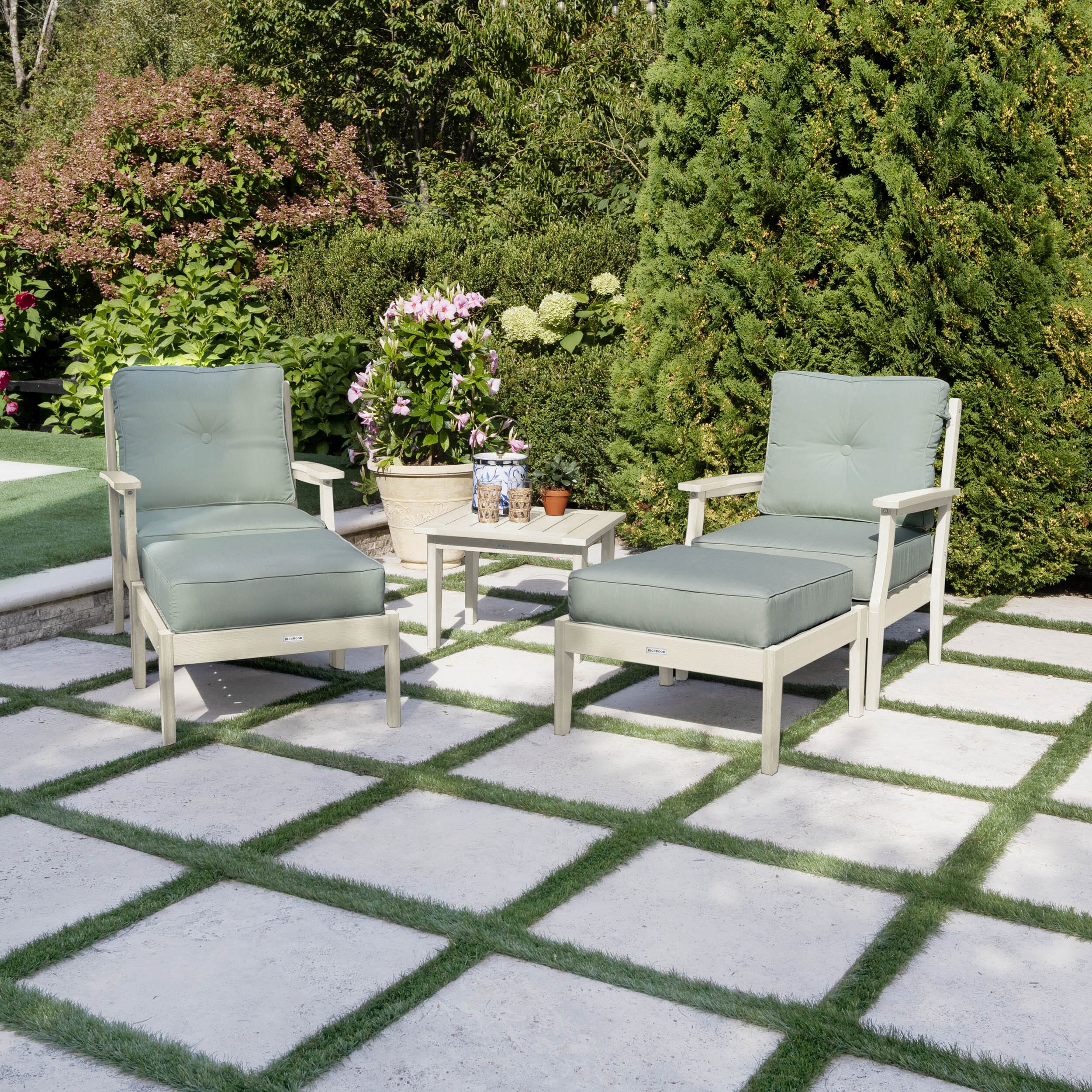 Lehigh Deep Seating 5 Piece Chairs and Ottoman Set - Image 22