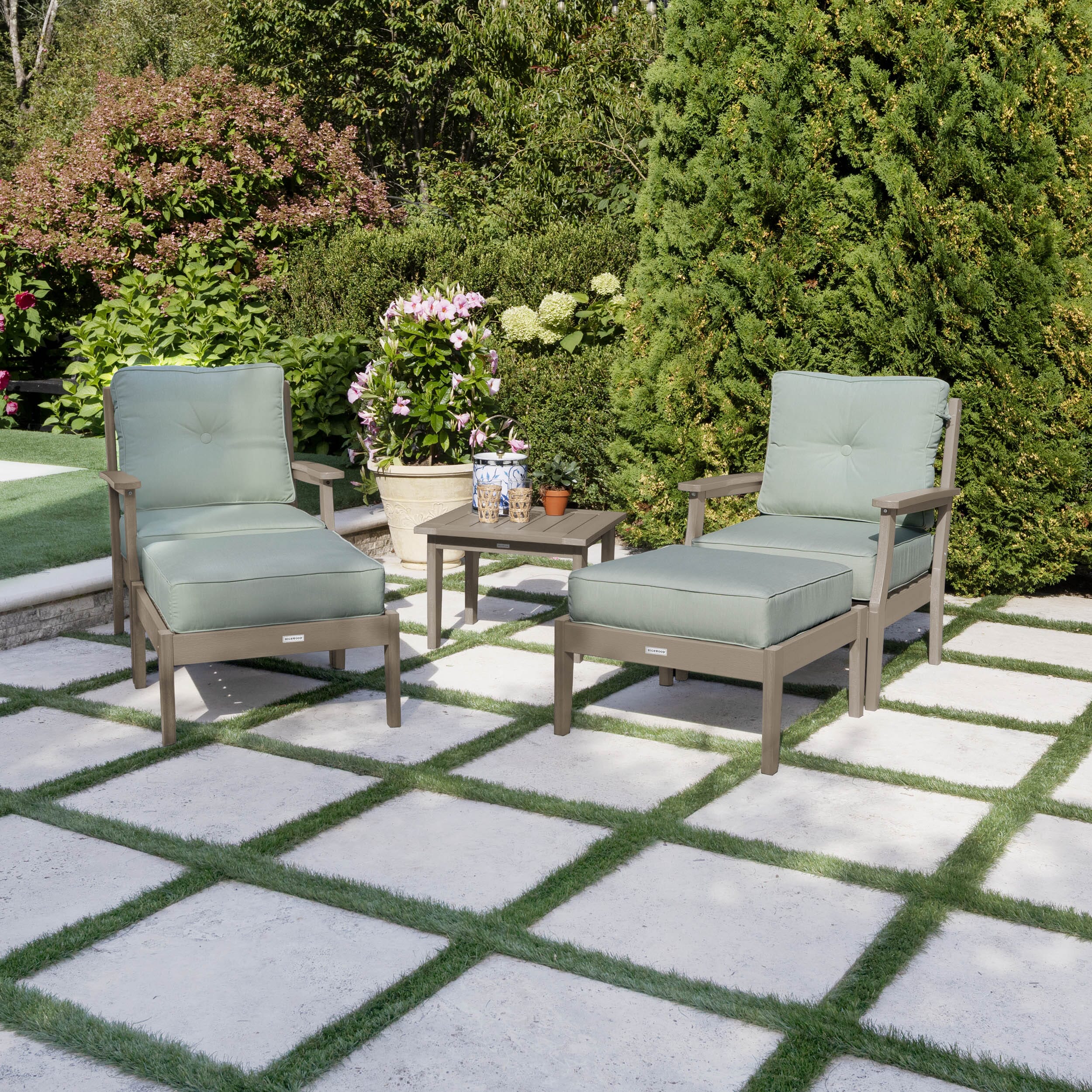 Lehigh Deep Seating 5 Piece Chairs and Ottoman Set - Image 24