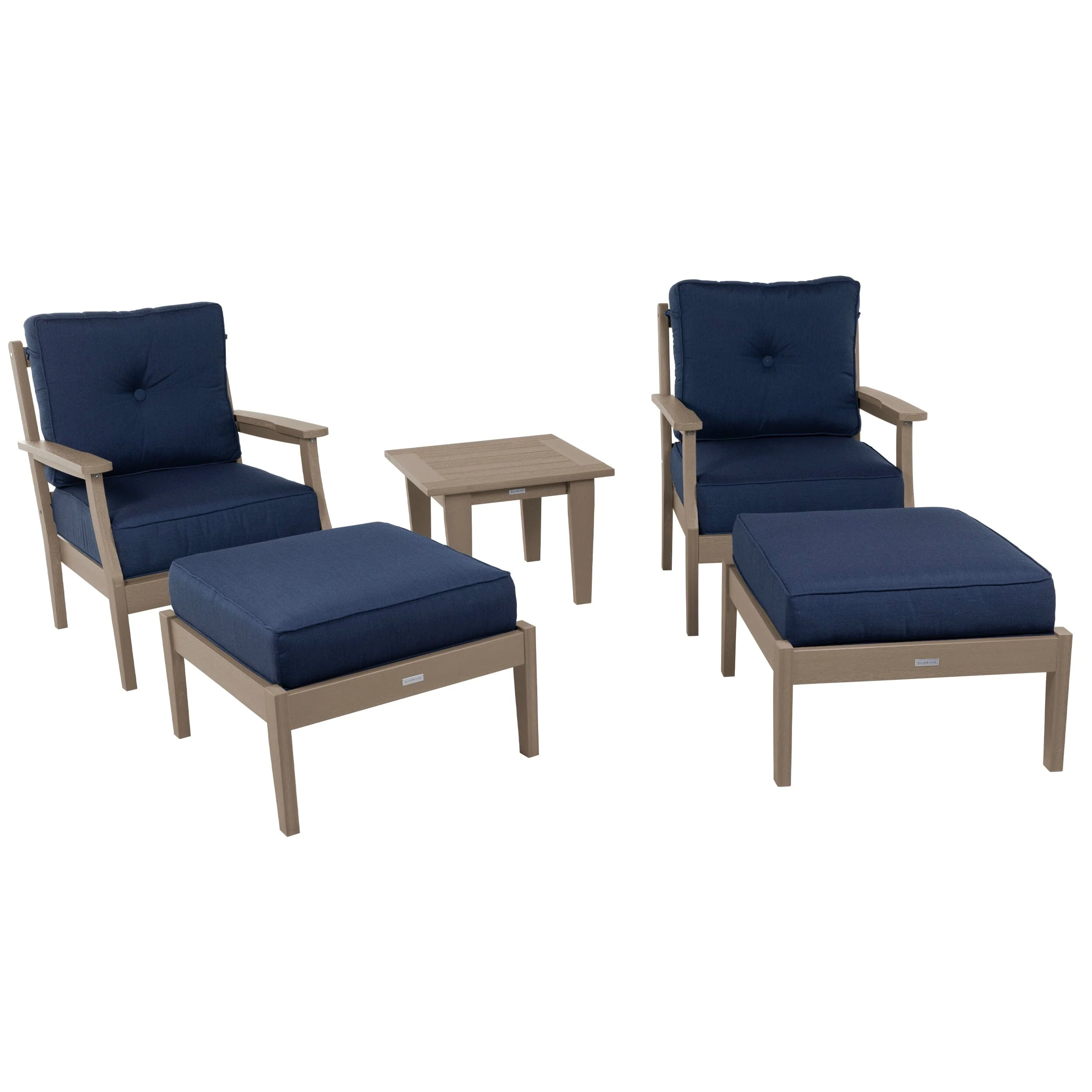 Lehigh Deep Seating 5 Piece Chairs and Ottoman Set - Image 27