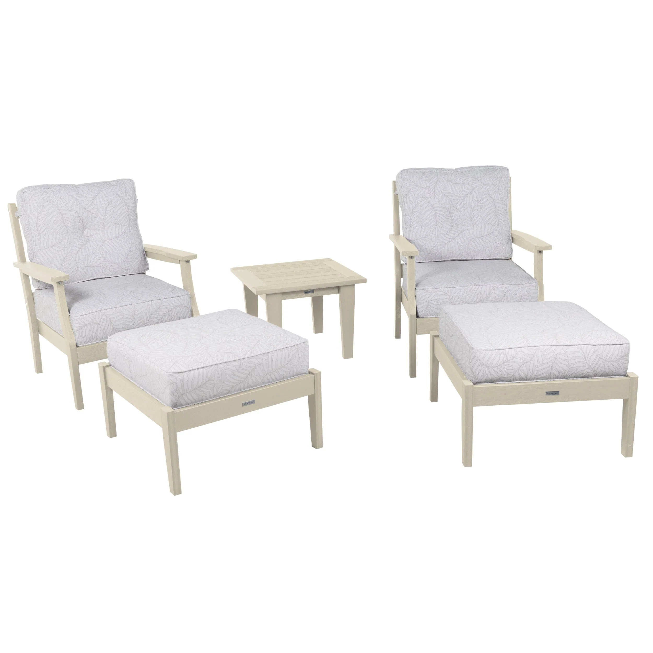 Lehigh Deep Seating 5 Piece Chairs and Ottoman Set - Image 3