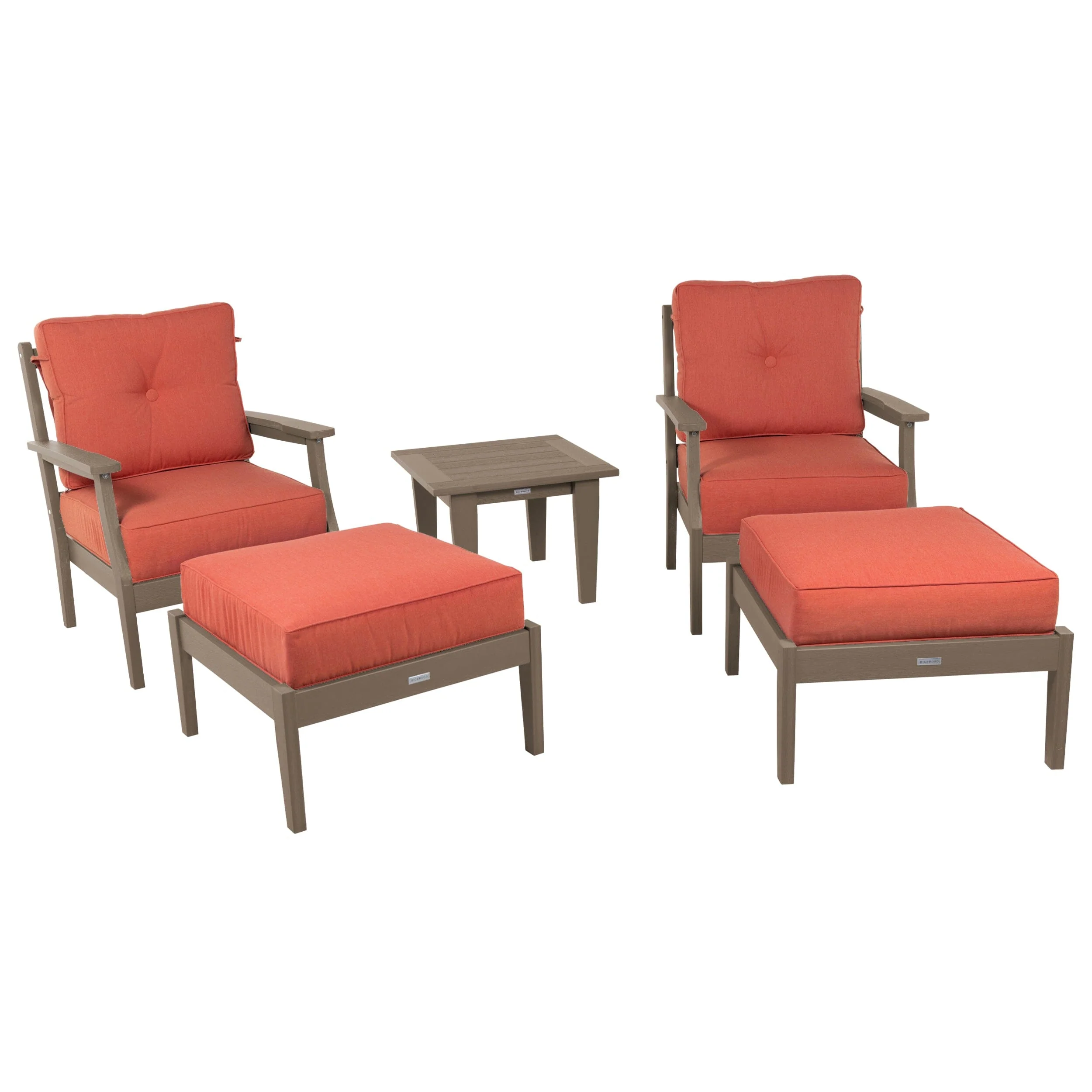Lehigh Deep Seating 5 Piece Chairs and Ottoman Set - Image 32