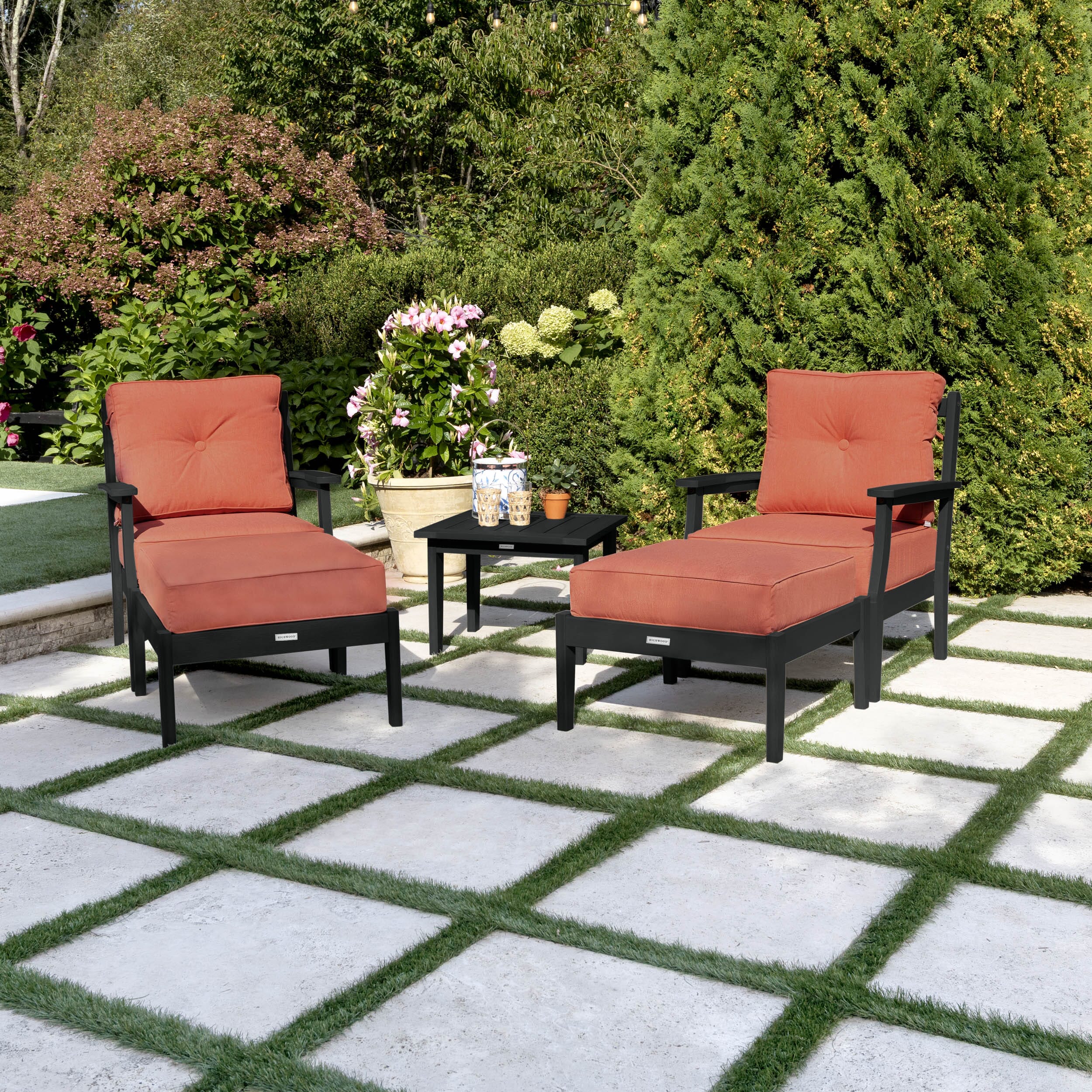 Lehigh Deep Seating 5 Piece Chairs and Ottoman Set - Image 34