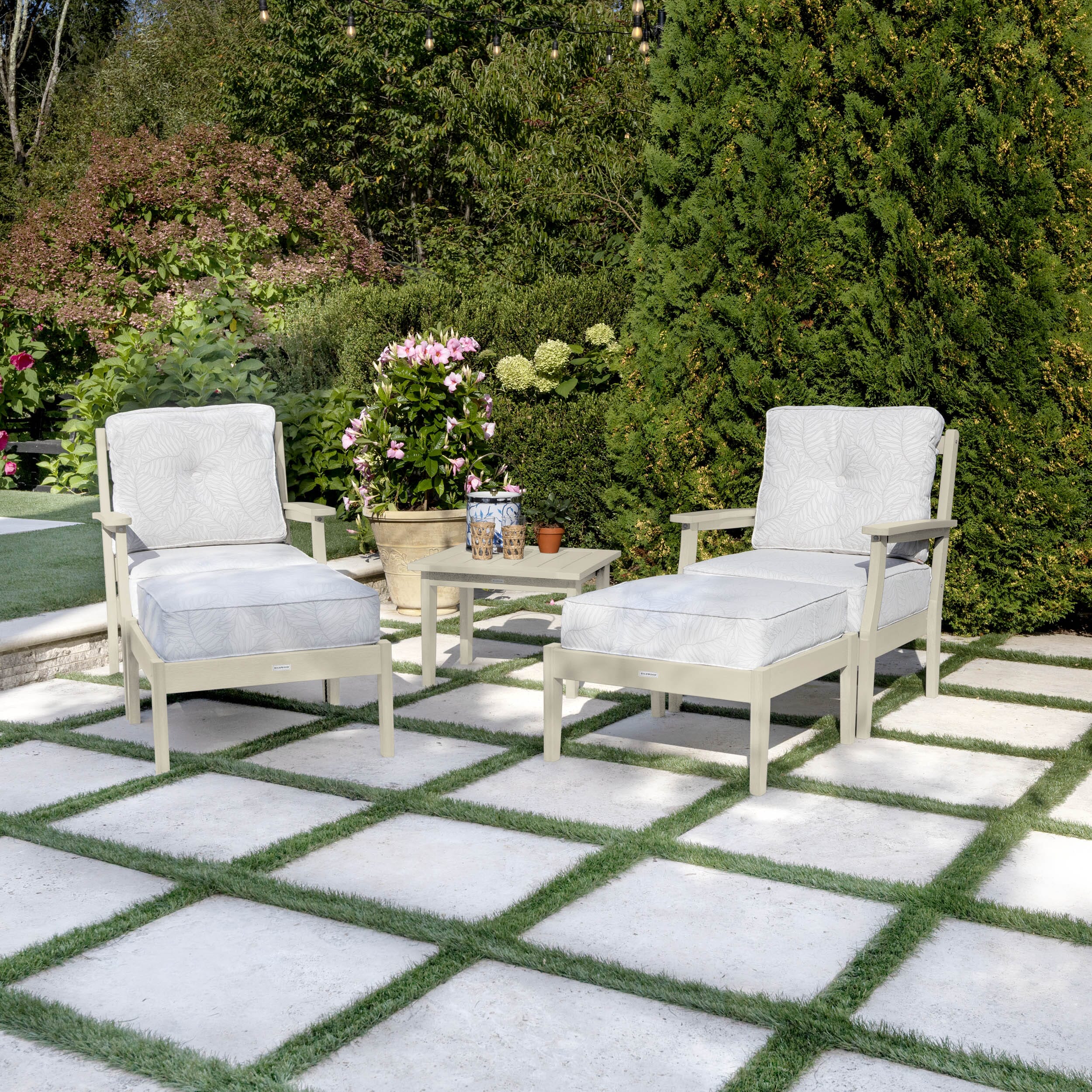 Lehigh Deep Seating 5 Piece Chairs and Ottoman Set - Image 4