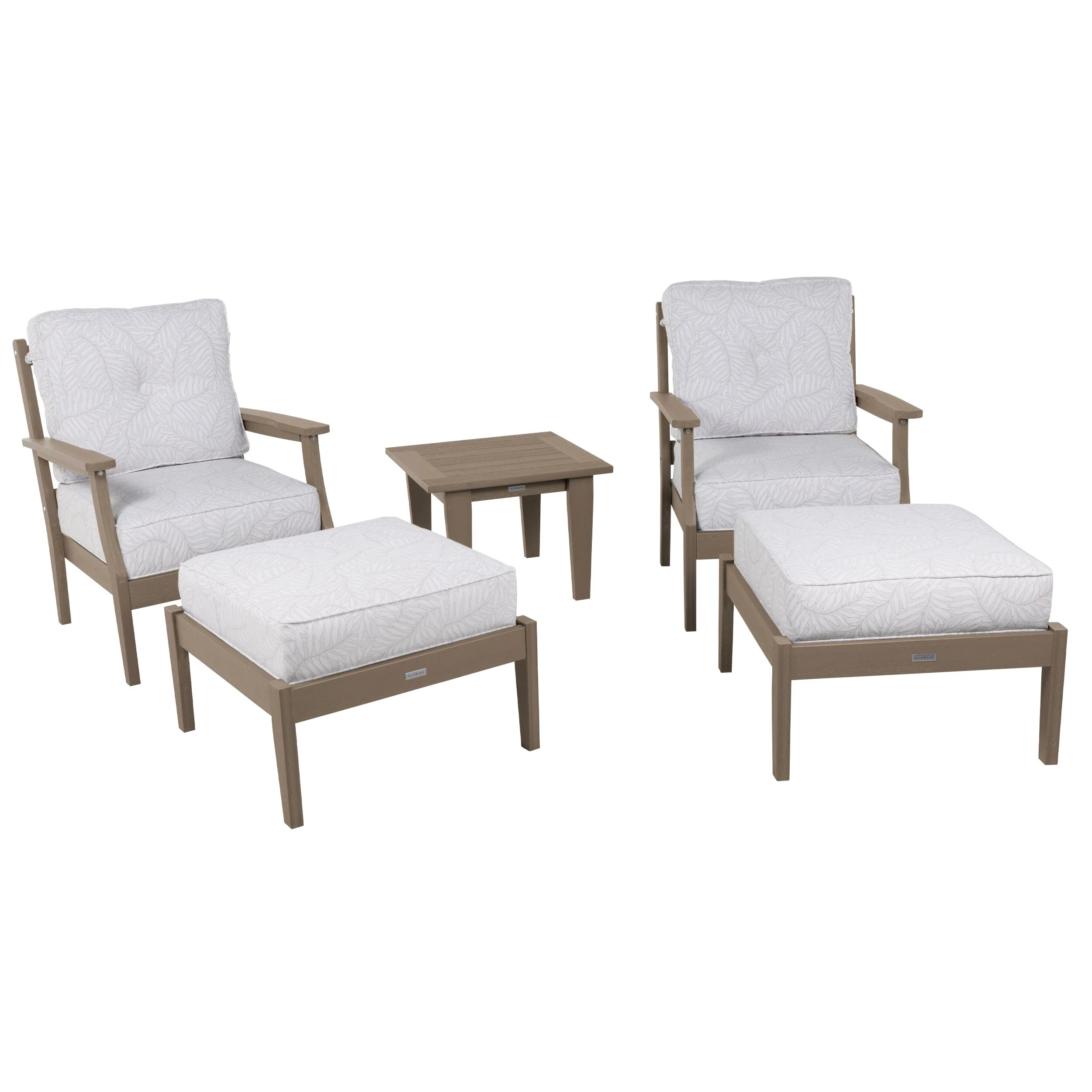 Lehigh Deep Seating 5 Piece Chairs and Ottoman Set - Image 5