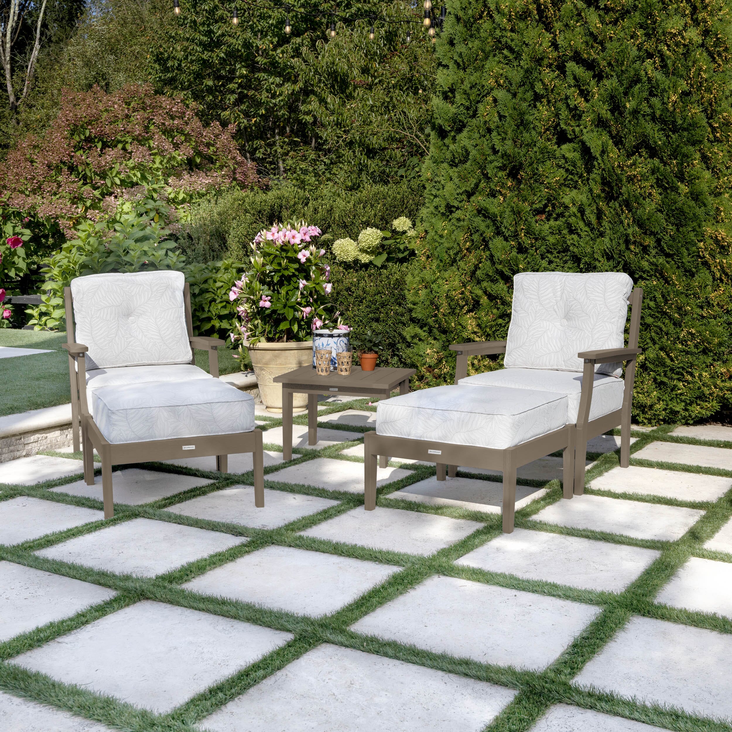Lehigh Deep Seating 5 Piece Chairs and Ottoman Set - Image 6